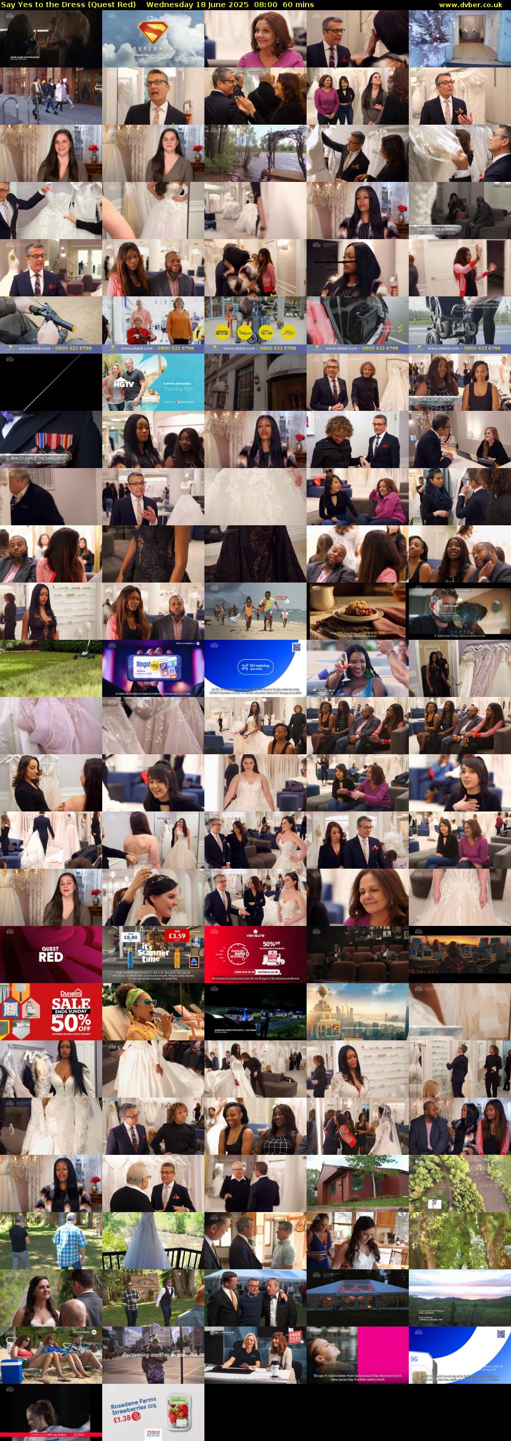 Say Yes to the Dress (Quest Red) Wednesday 18 June 2025 08:00 - 09:00