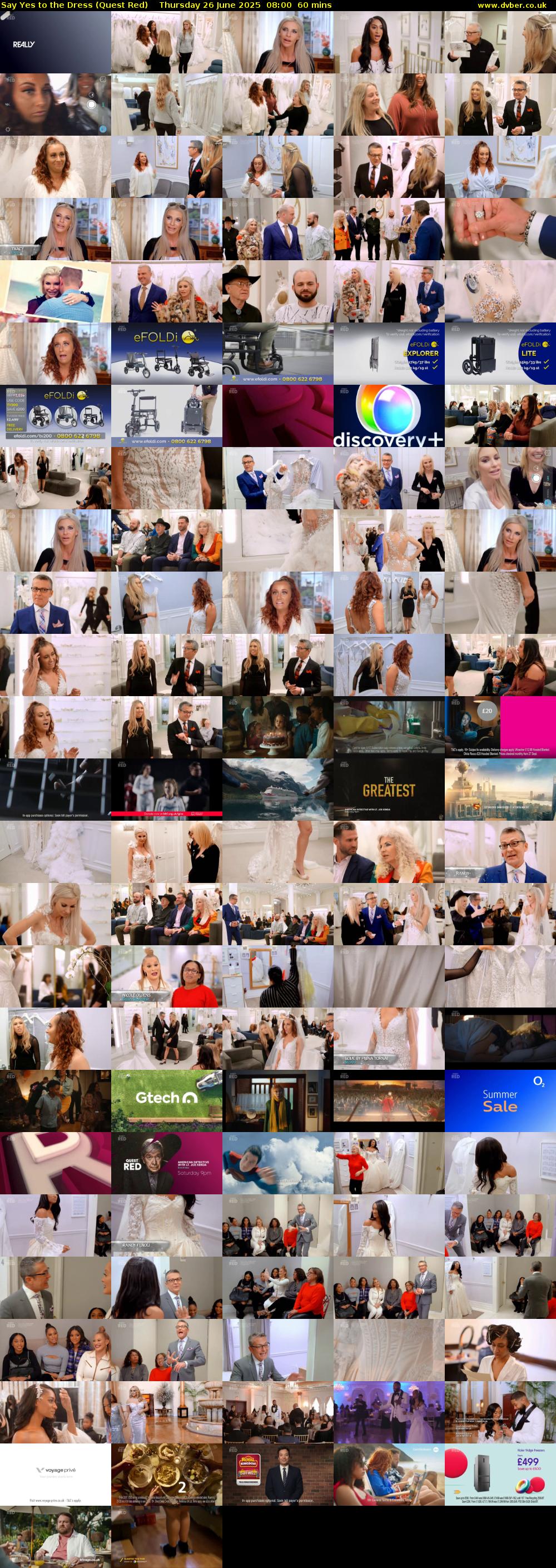 Say Yes to the Dress (Quest Red) Thursday 26 June 2025 08:00 - 09:00