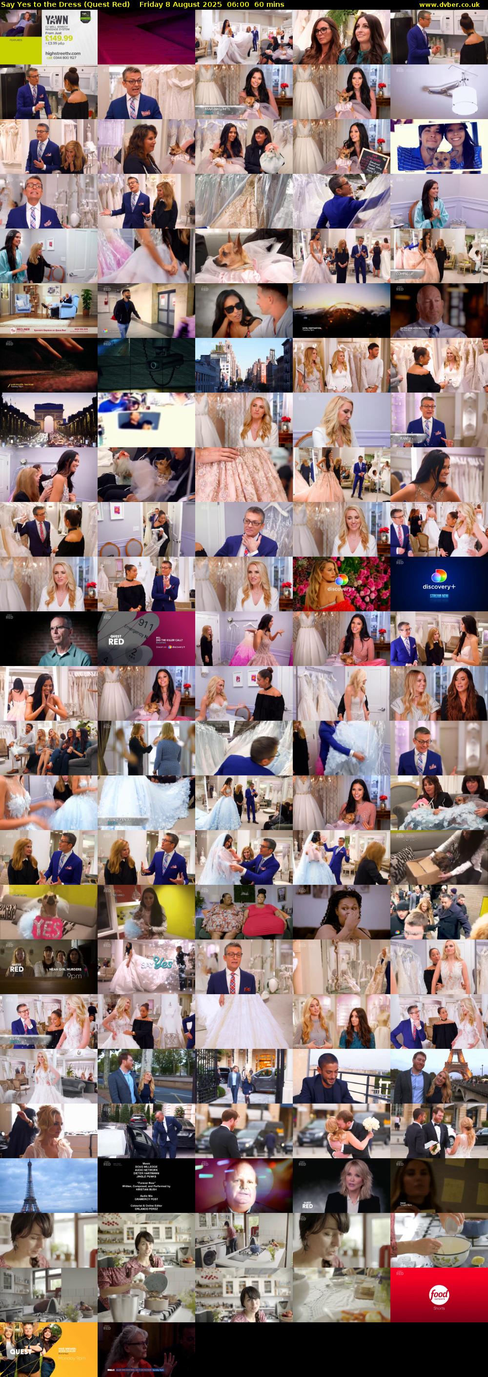 Say Yes to the Dress (Quest Red) Friday 8 August 2025 06:00 - 07:00