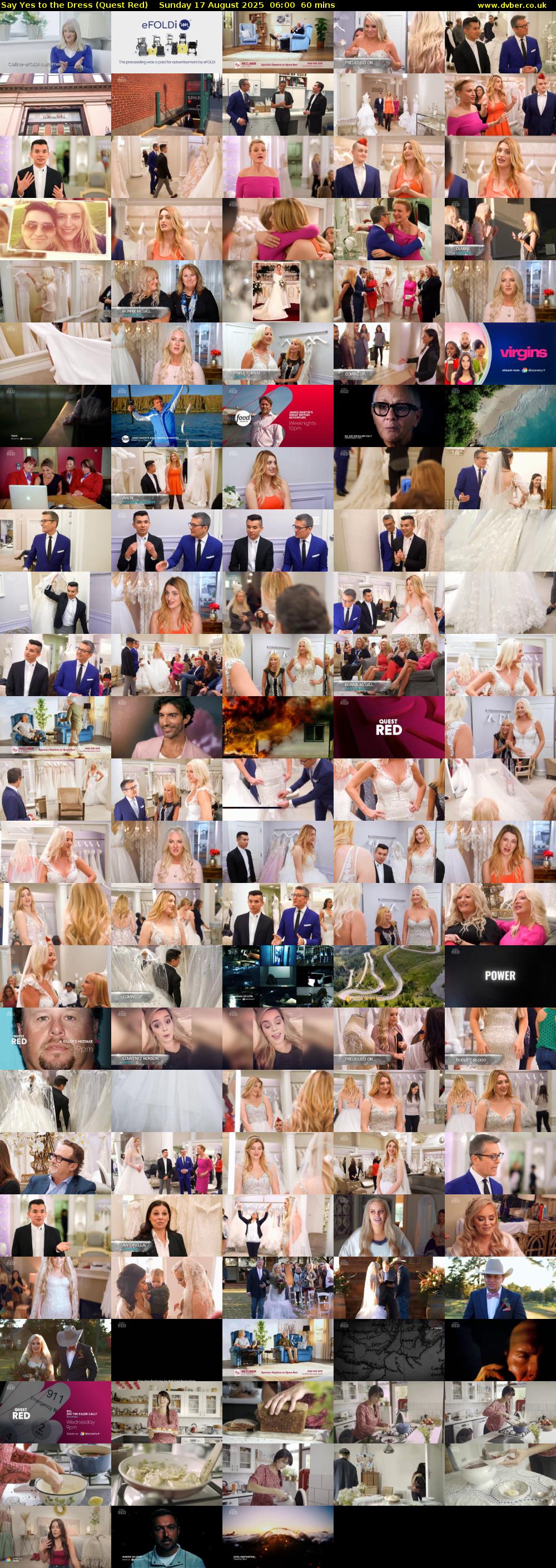 Say Yes to the Dress (Quest Red) Sunday 17 August 2025 06:00 - 07:00