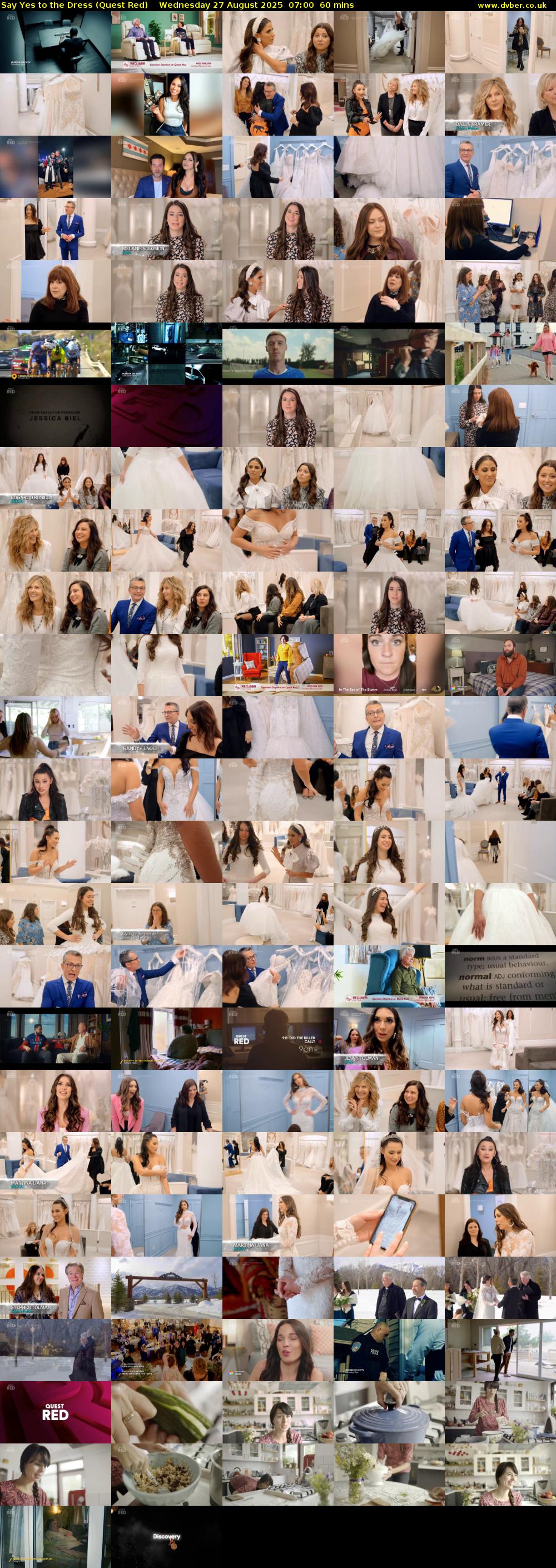 Say Yes to the Dress (Quest Red) Wednesday 27 August 2025 07:00 - 08:00