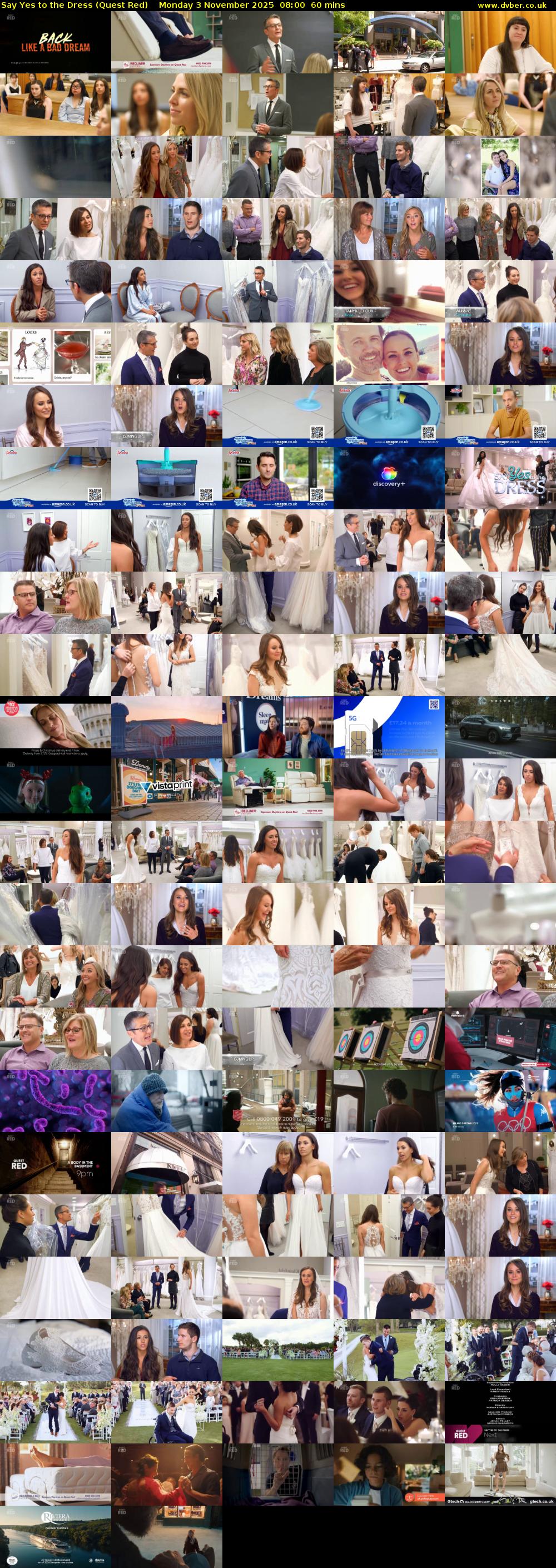 Say Yes to the Dress (Quest Red) Monday 3 November 2025 08:00 - 09:00