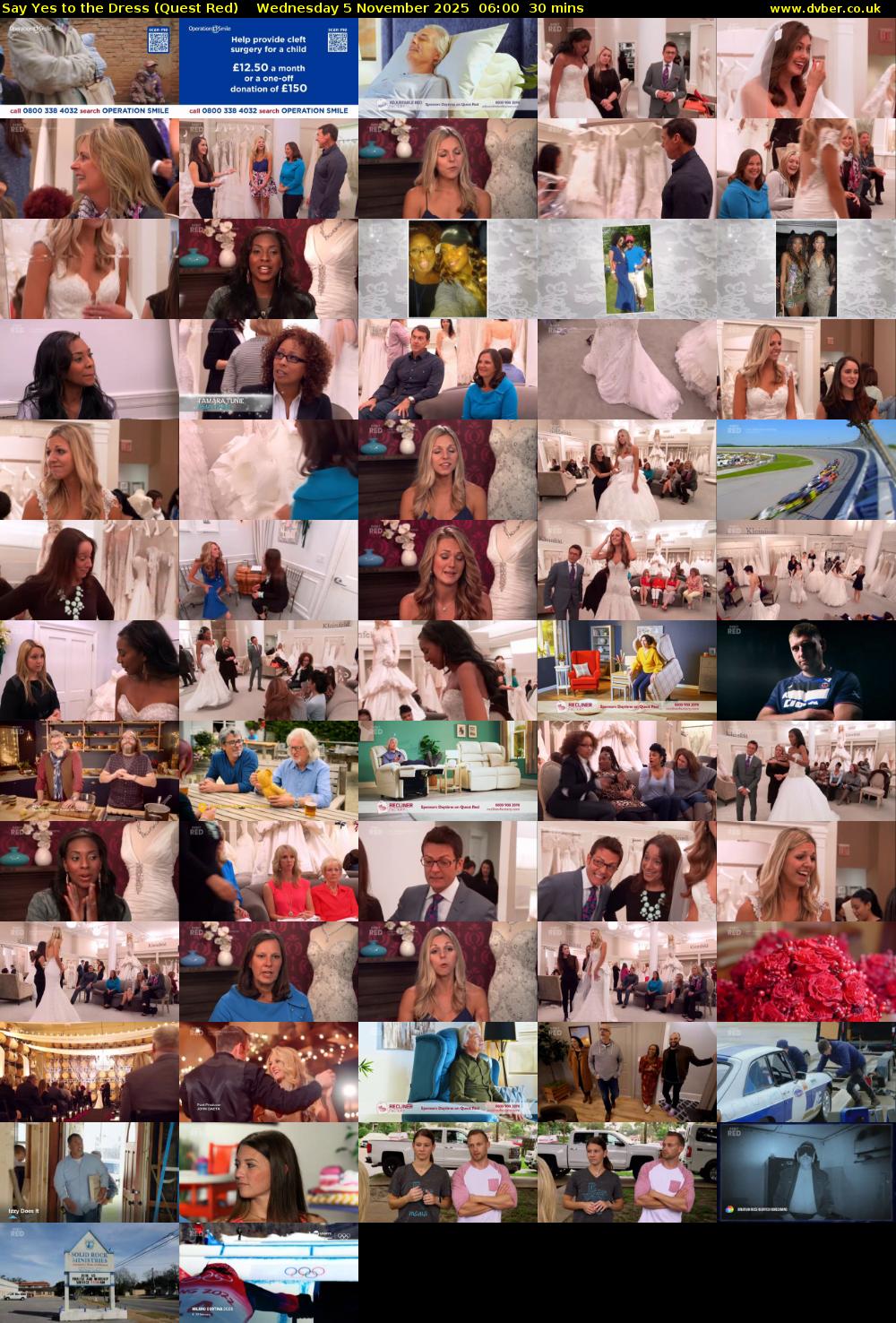 Say Yes to the Dress (Quest Red) Wednesday 5 November 2025 06:00 - 06:30