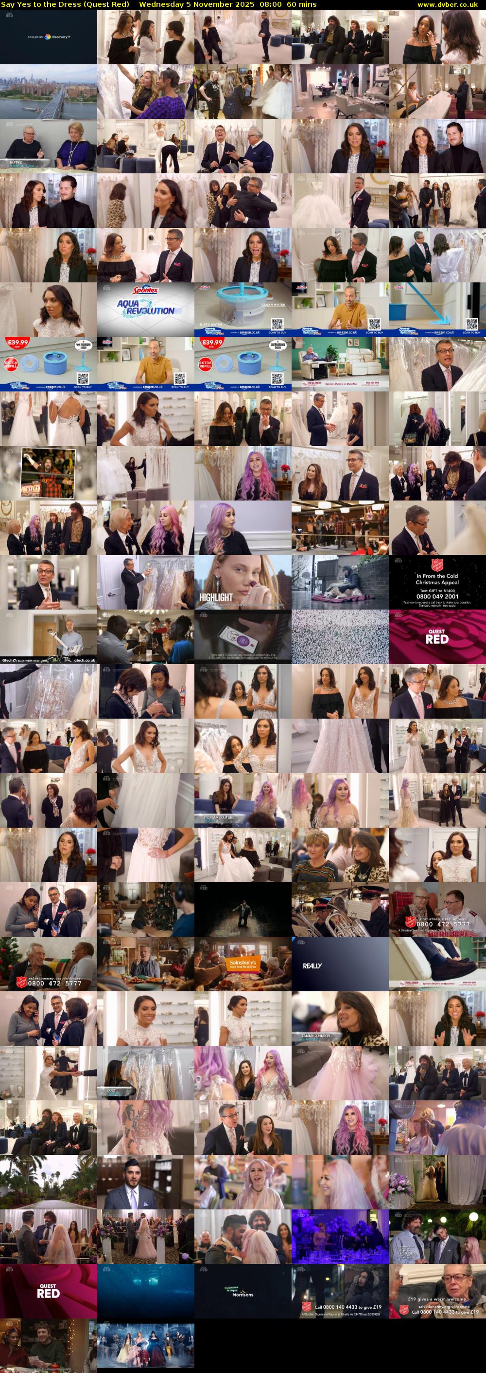 Say Yes to the Dress (Quest Red) Wednesday 5 November 2025 08:00 - 09:00