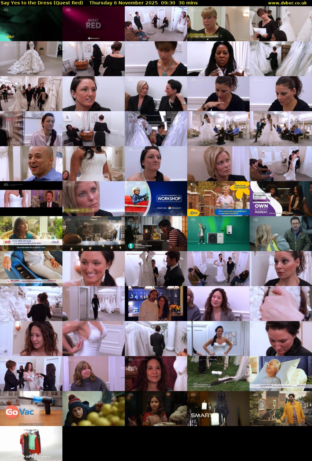 Say Yes to the Dress (Quest Red) Thursday 6 November 2025 09:30 - 10:00