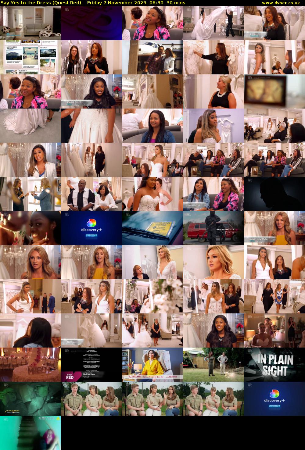 Say Yes to the Dress (Quest Red) Friday 7 November 2025 06:30 - 07:00