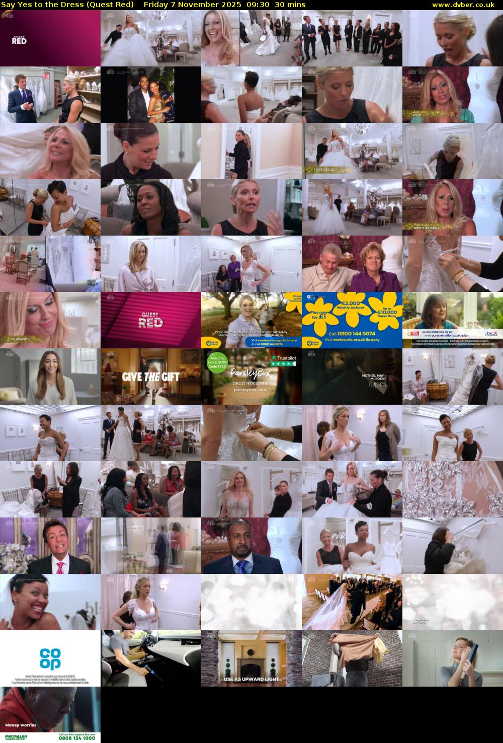 Say Yes to the Dress (Quest Red) Friday 7 November 2025 09:30 - 10:00