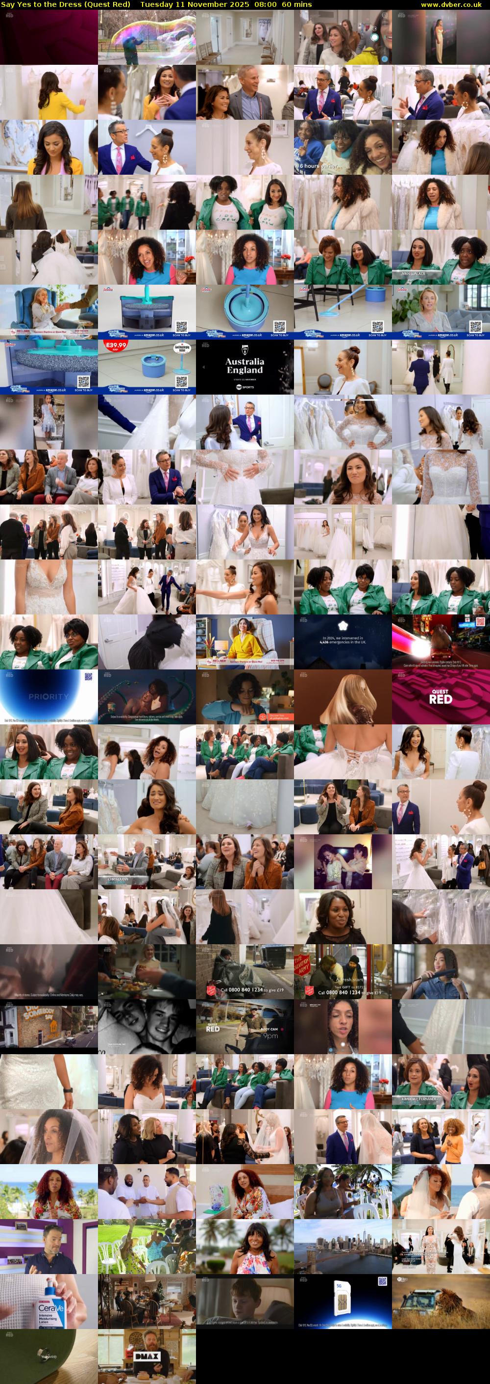 Say Yes to the Dress (Quest Red) Tuesday 11 November 2025 08:00 - 09:00