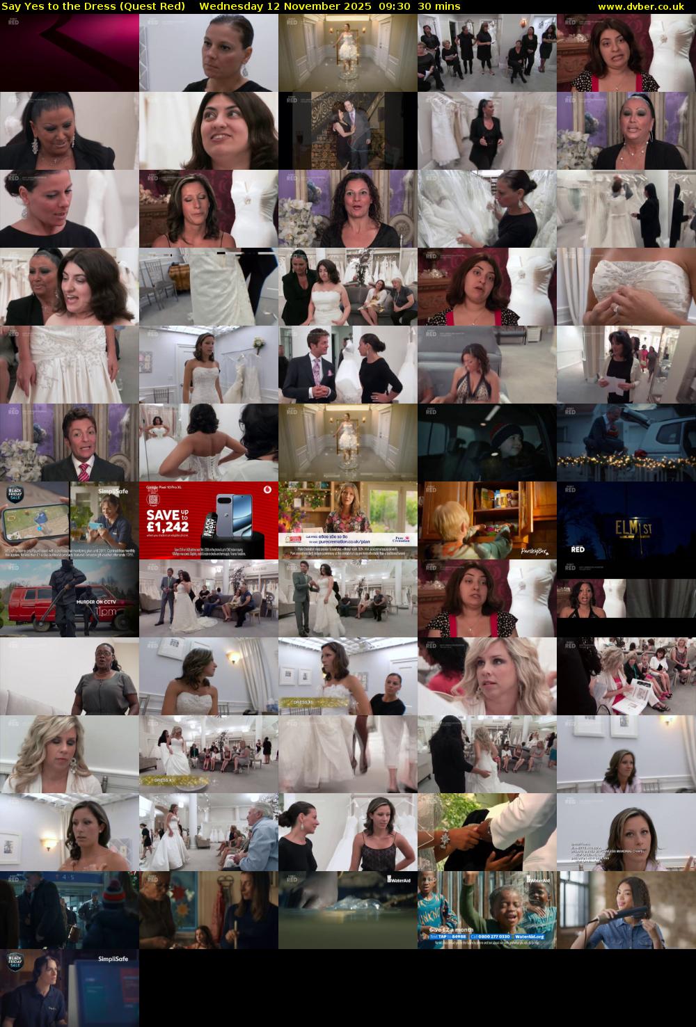 Say Yes to the Dress (Quest Red) Wednesday 12 November 2025 09:30 - 10:00