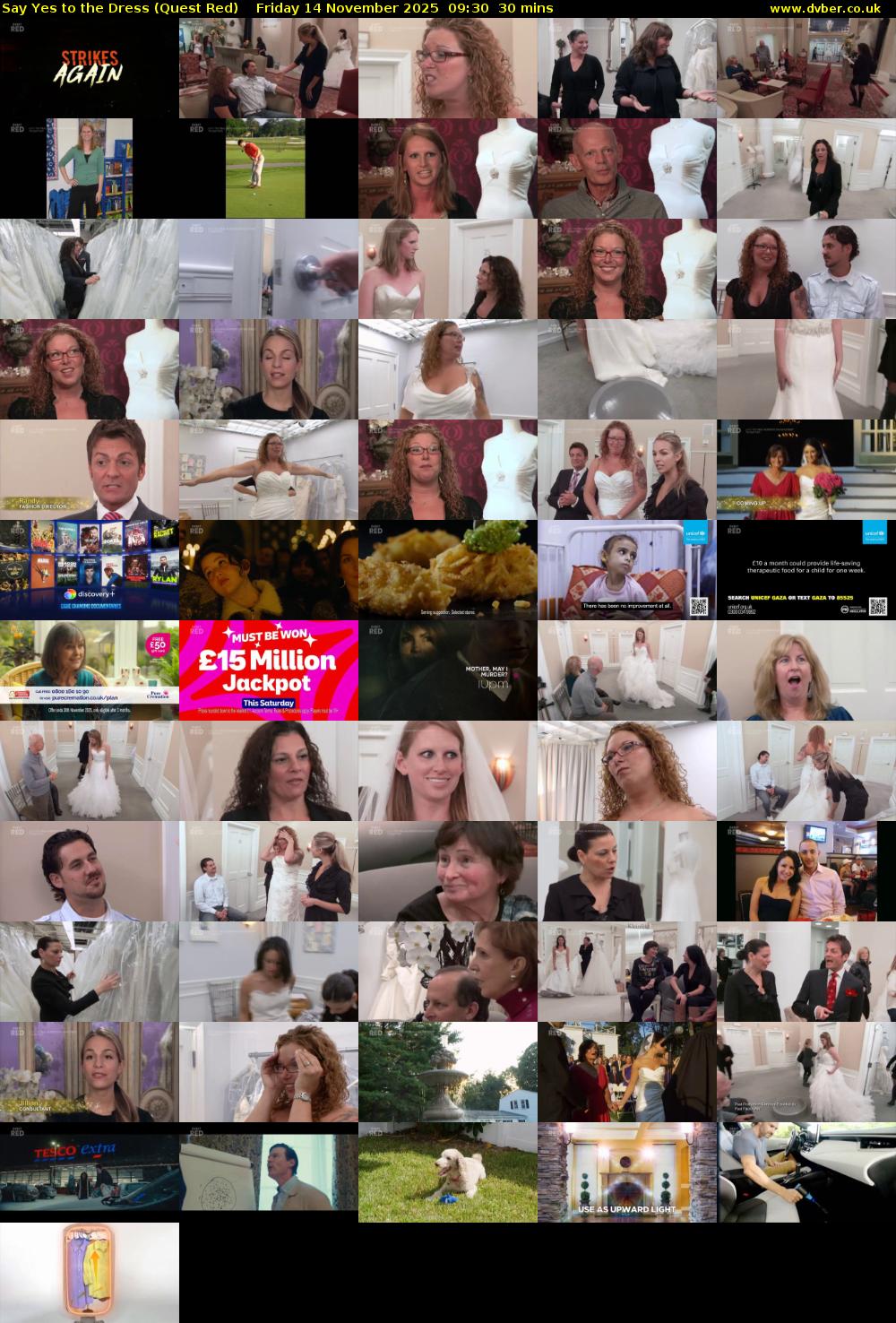 Say Yes to the Dress (Quest Red) Friday 14 November 2025 09:30 - 10:00