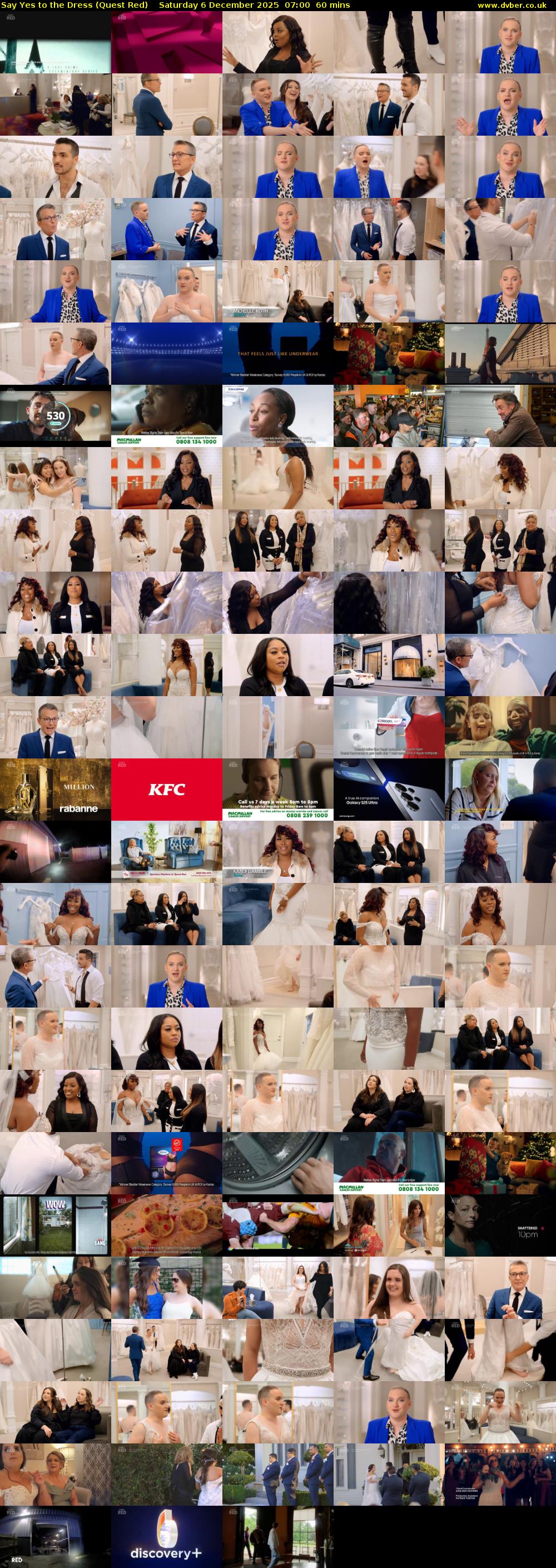 Say Yes to the Dress (Quest Red) Saturday 6 December 2025 07:00 - 08:00