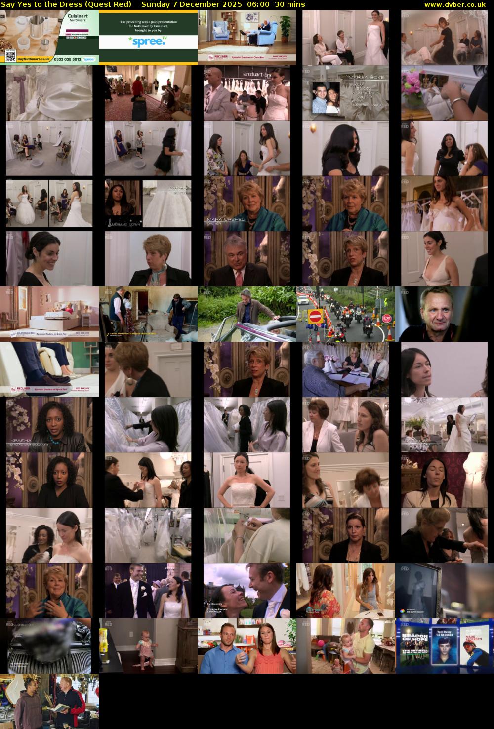 Say Yes to the Dress (Quest Red) Sunday 7 December 2025 06:00 - 06:30