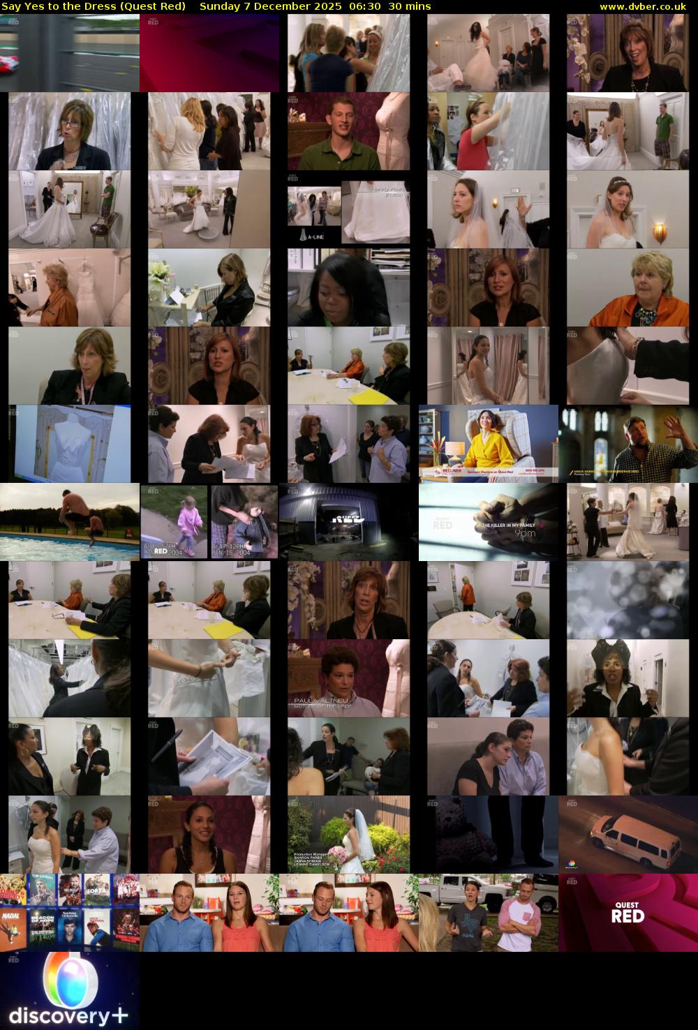 Say Yes to the Dress (Quest Red) Sunday 7 December 2025 06:30 - 07:00