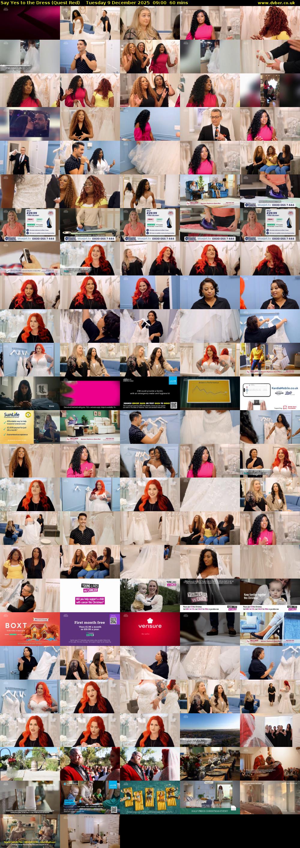 Say Yes to the Dress (Quest Red) Tuesday 9 December 2025 09:00 - 10:00