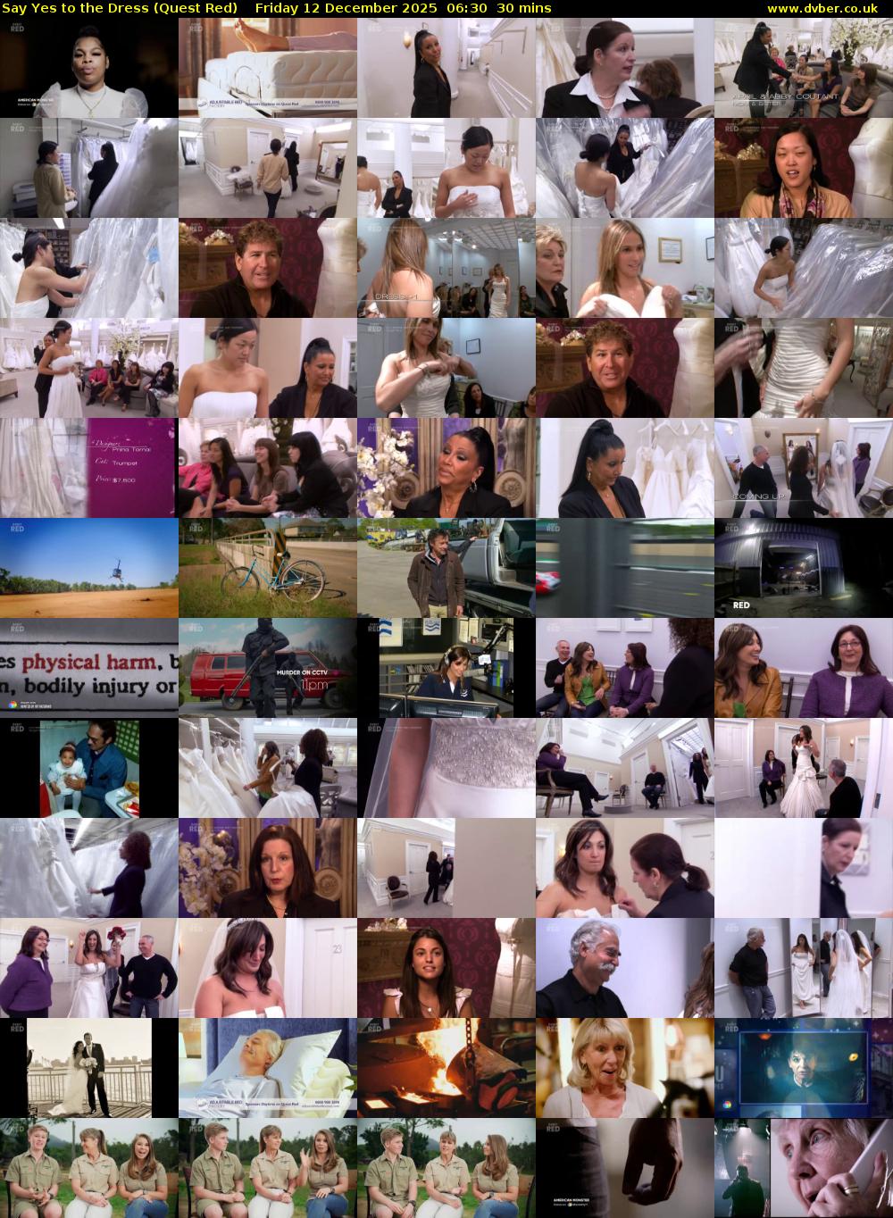 Say Yes to the Dress (Quest Red) Friday 12 December 2025 06:30 - 07:00