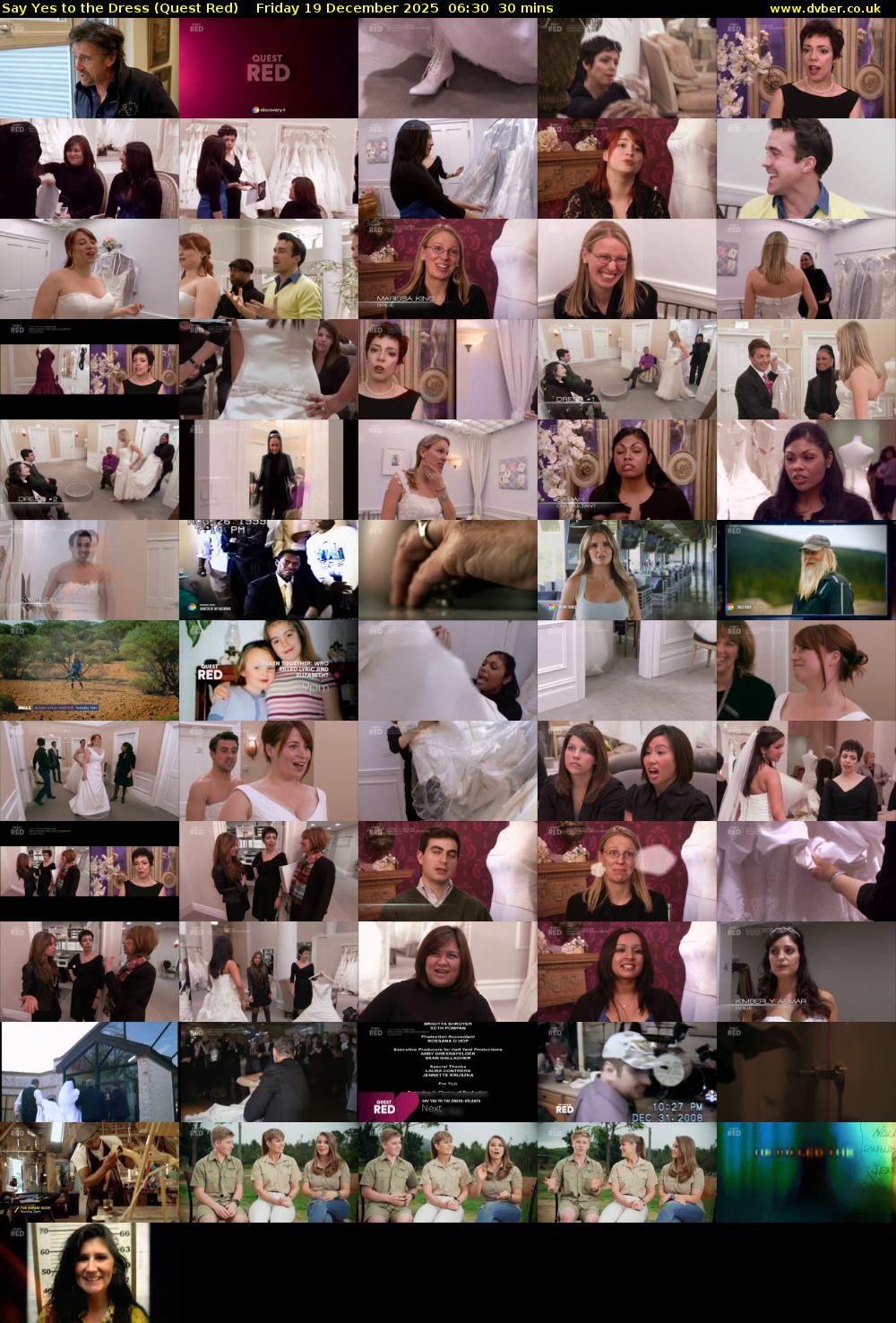 Say Yes to the Dress (Quest Red) Friday 19 December 2025 06:30 - 07:00