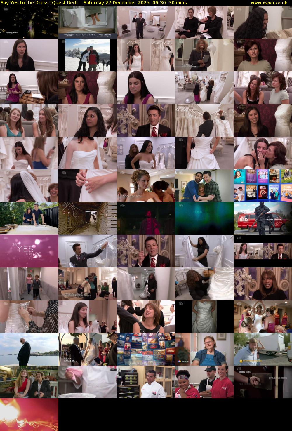 Say Yes to the Dress (Quest Red) Saturday 27 December 2025 06:30 - 07:00