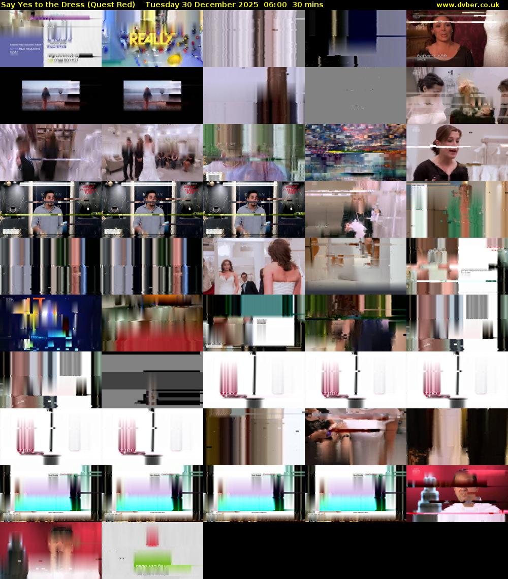 Say Yes to the Dress (Quest Red) Tuesday 30 December 2025 06:00 - 06:30