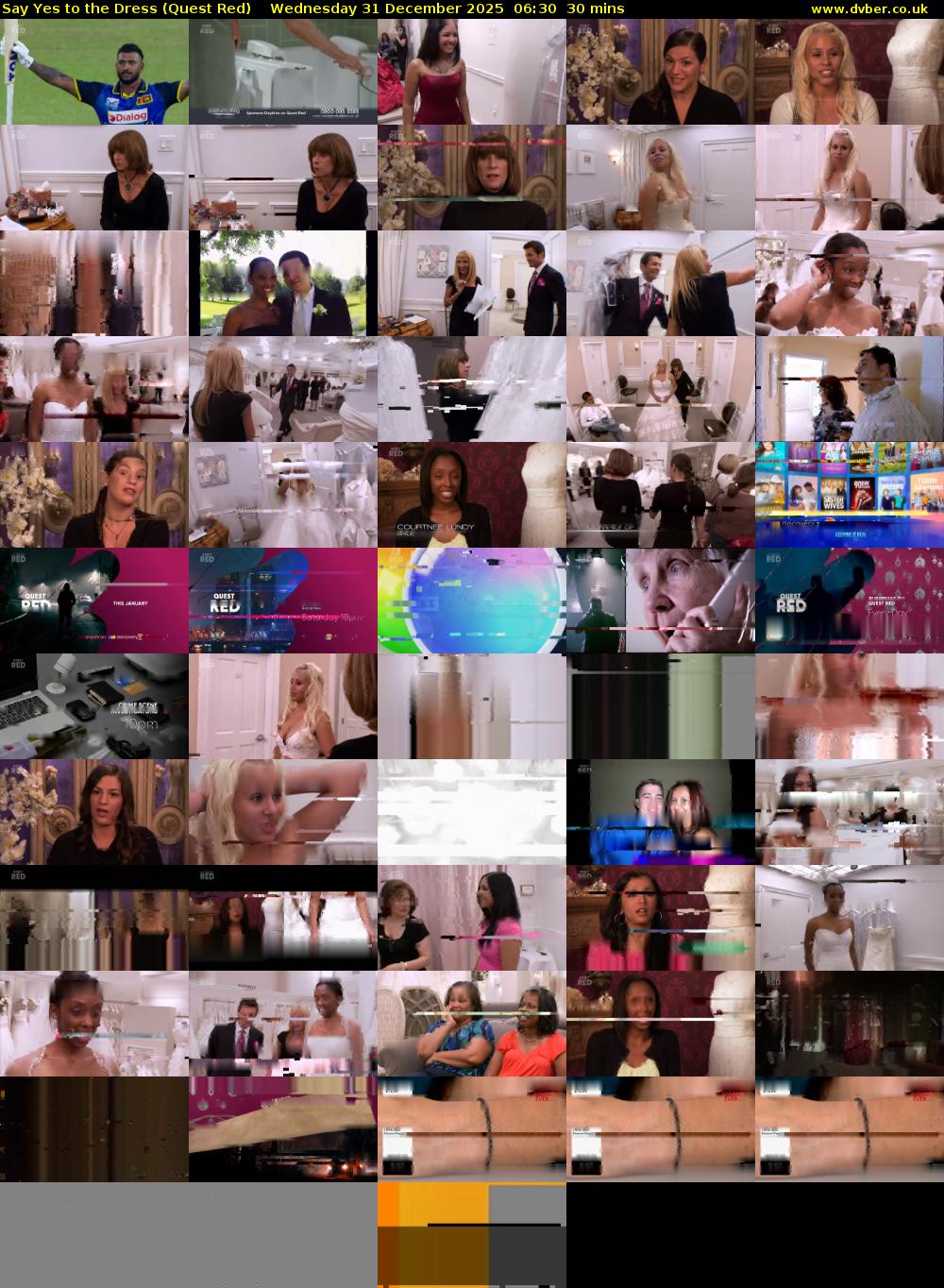 Say Yes to the Dress (Quest Red) Wednesday 31 December 2025 06:30 - 07:00