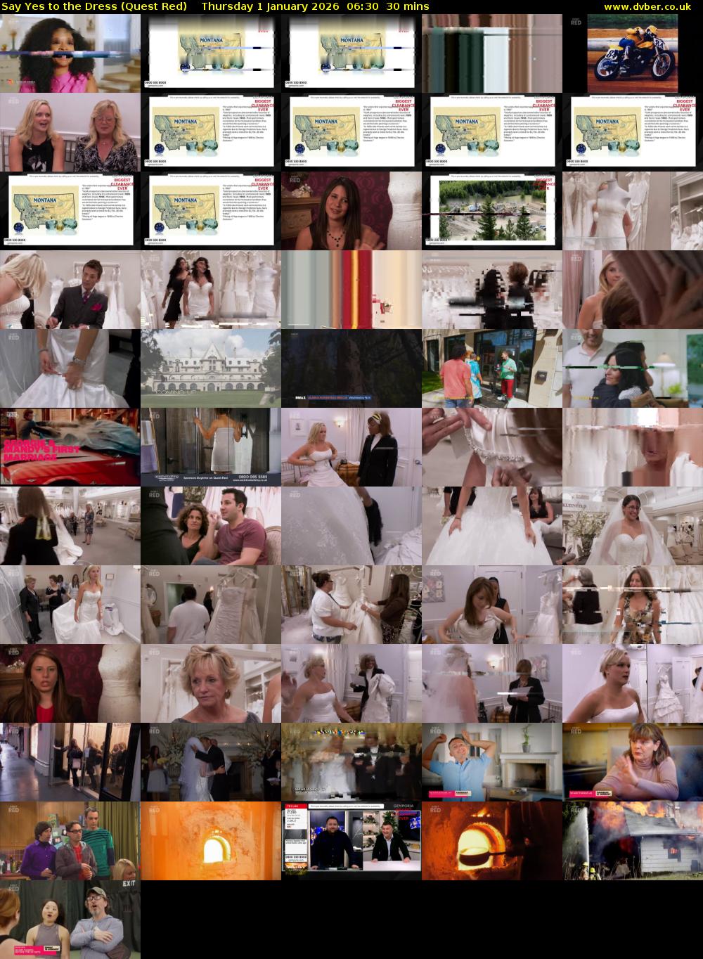Say Yes to the Dress (Quest Red) Thursday 1 January 2026 06:30 - 07:00