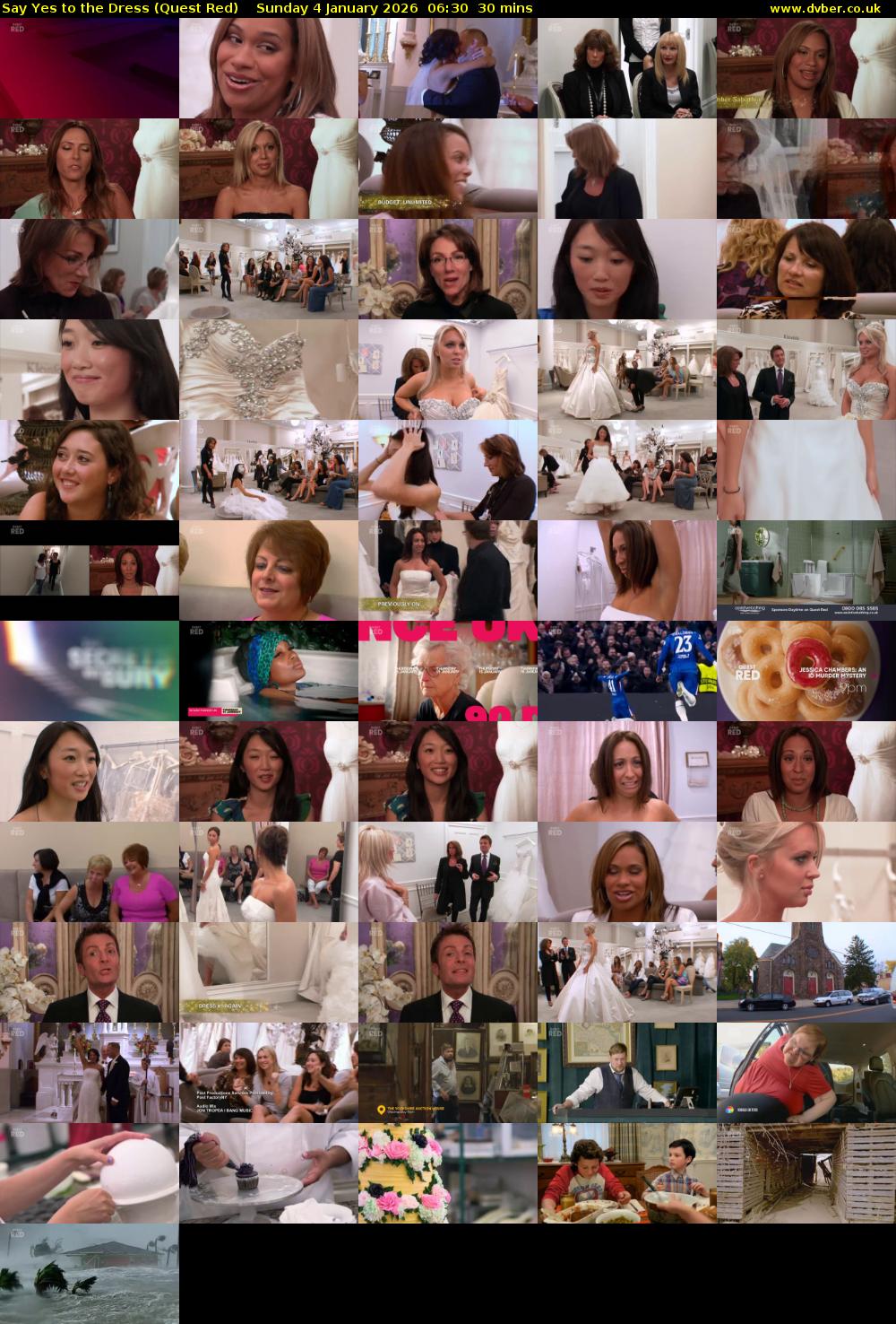 Say Yes to the Dress (Quest Red) Sunday 4 January 2026 06:30 - 07:00