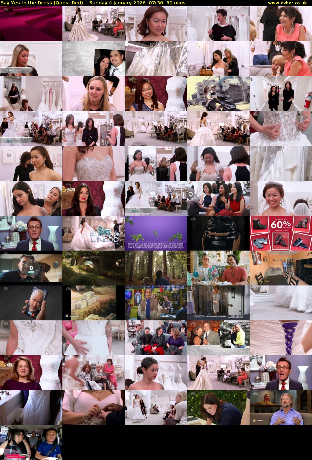 Say Yes to the Dress (Quest Red) Sunday 4 January 2026 07:30 - 08:00