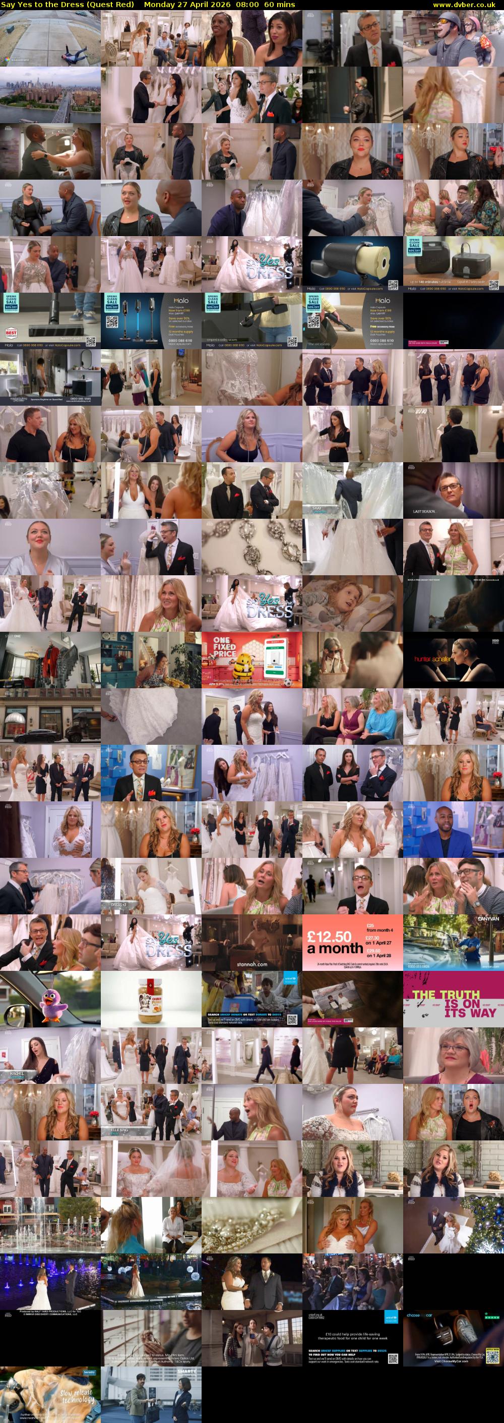 Say Yes to the Dress (Quest Red) Monday 27 April 2026 08:00 - 09:00