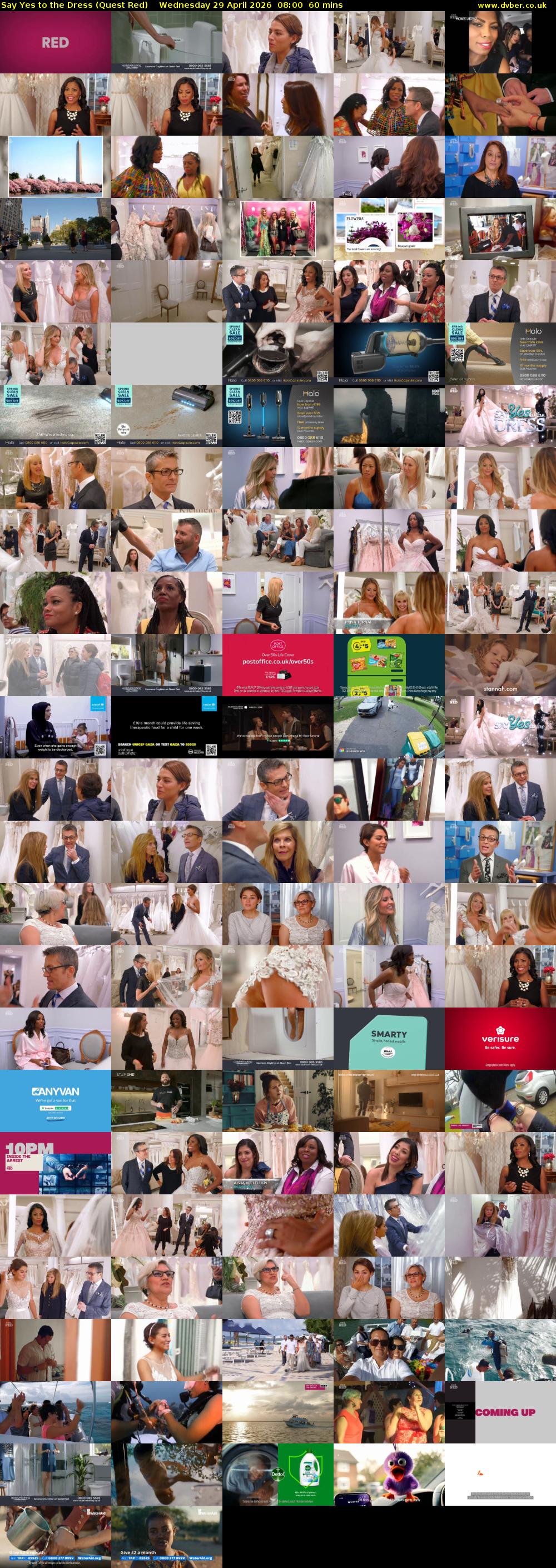 Say Yes to the Dress (Quest Red) Wednesday 29 April 2026 08:00 - 09:00