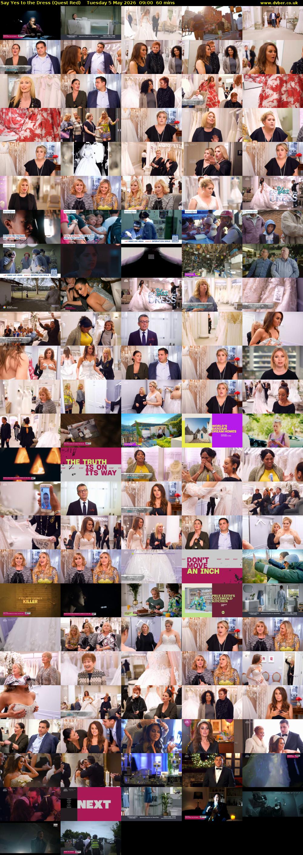Say Yes to the Dress (Quest Red) Tuesday 5 May 2026 09:00 - 10:00