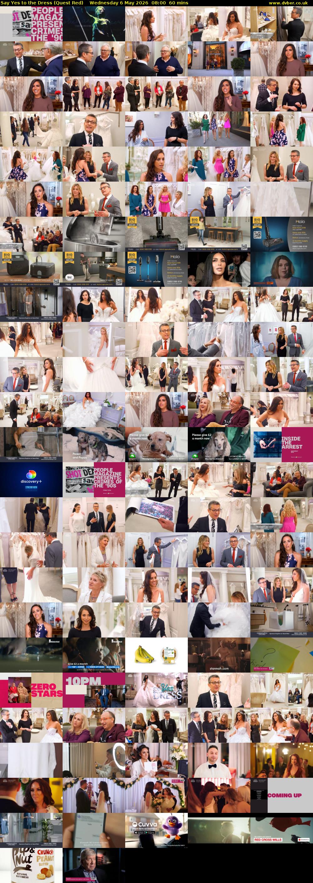 Say Yes to the Dress (Quest Red) Wednesday 6 May 2026 08:00 - 09:00
