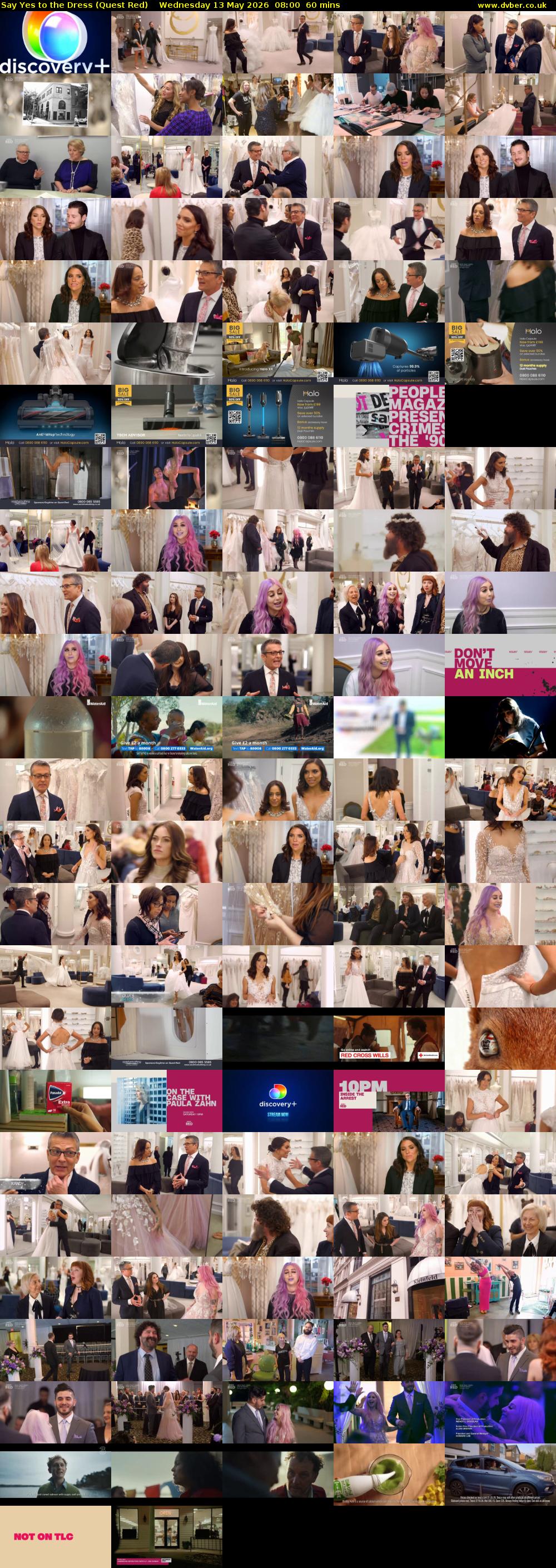 Say Yes to the Dress (Quest Red) Wednesday 13 May 2026 08:00 - 09:00