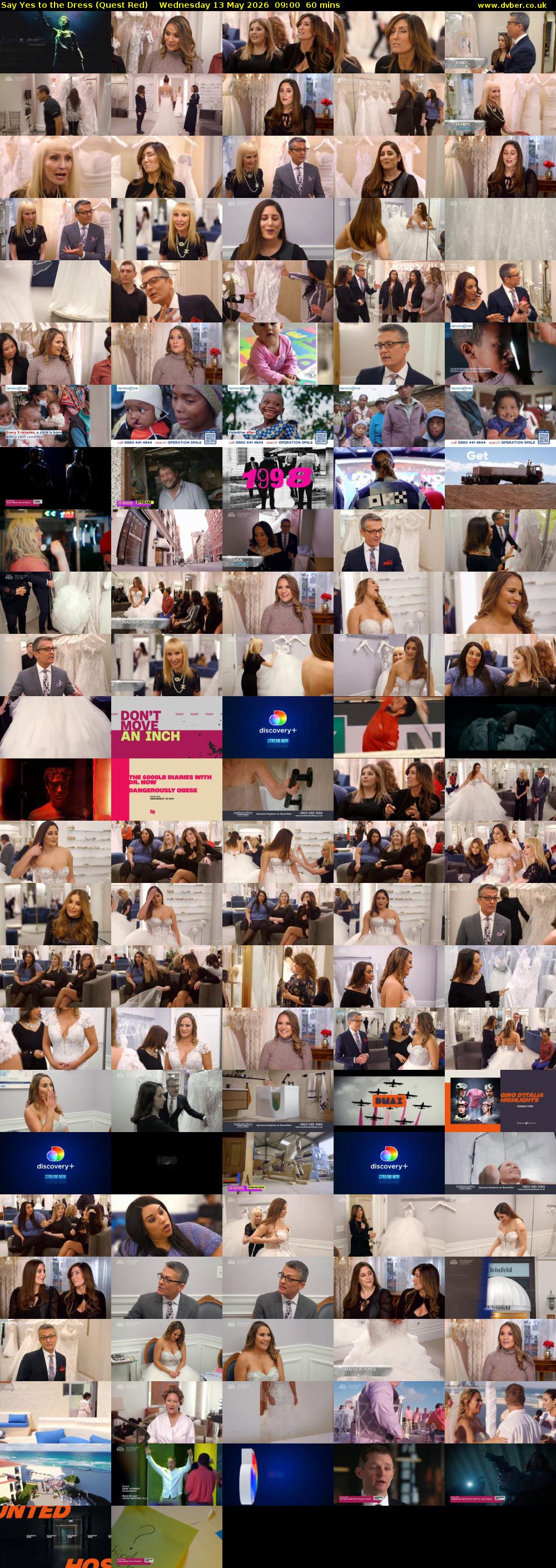 Say Yes to the Dress (Quest Red) Wednesday 13 May 2026 09:00 - 10:00