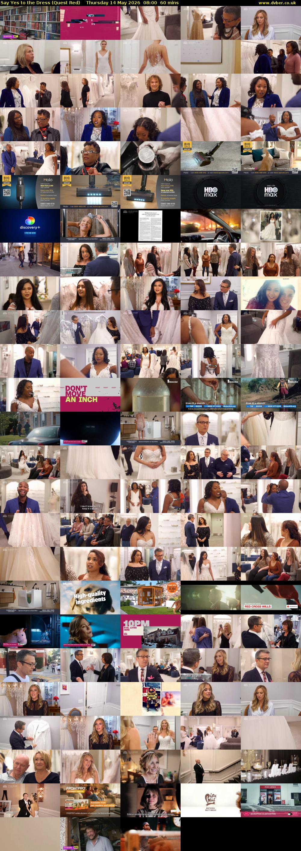 Say Yes to the Dress (Quest Red) Thursday 14 May 2026 08:00 - 09:00