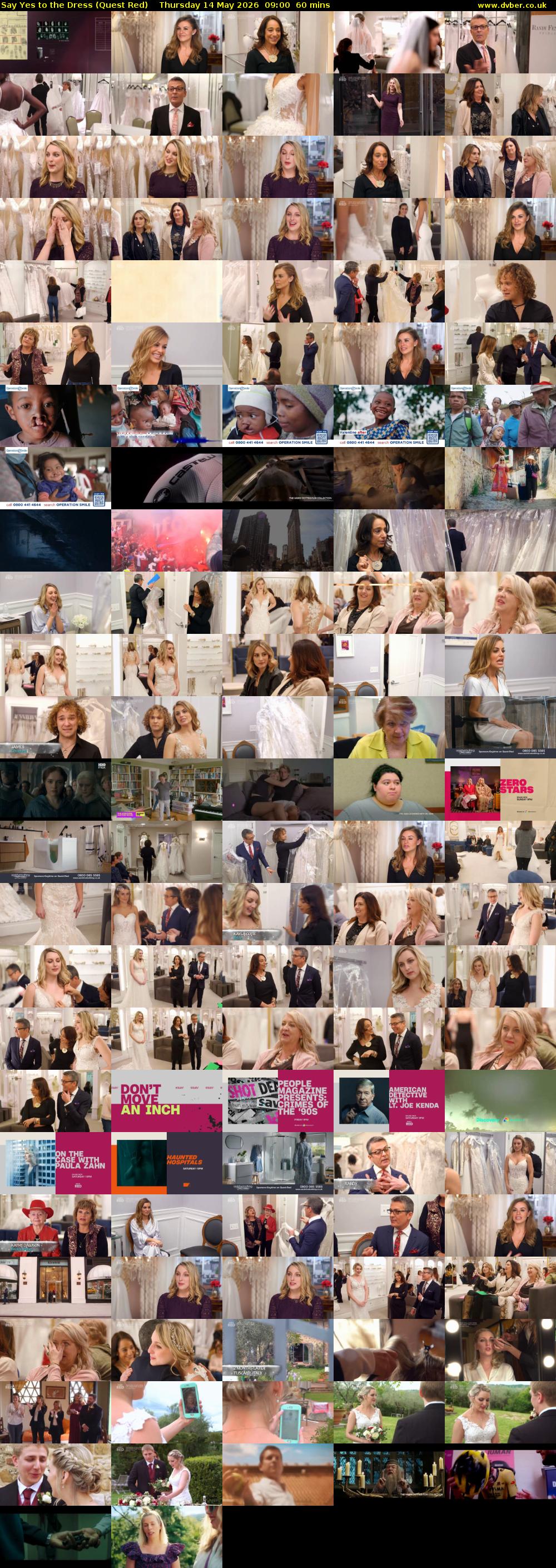 Say Yes to the Dress (Quest Red) Thursday 14 May 2026 09:00 - 10:00
