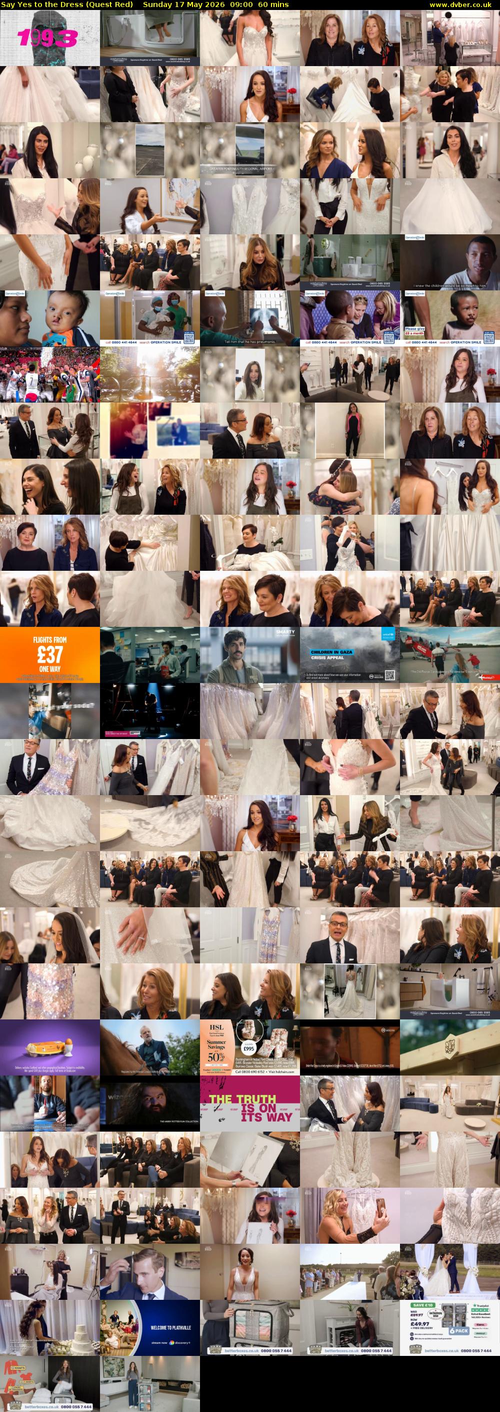 Say Yes to the Dress (Quest Red) Sunday 17 May 2026 09:00 - 10:00