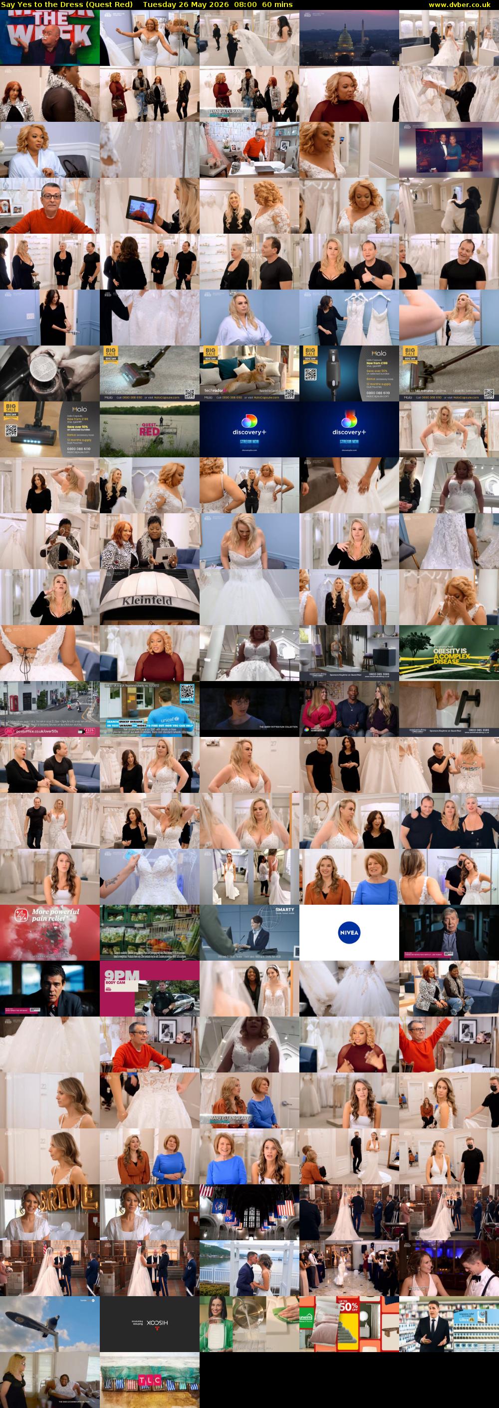 Say Yes to the Dress (Quest Red) Tuesday 26 May 2026 08:00 - 09:00