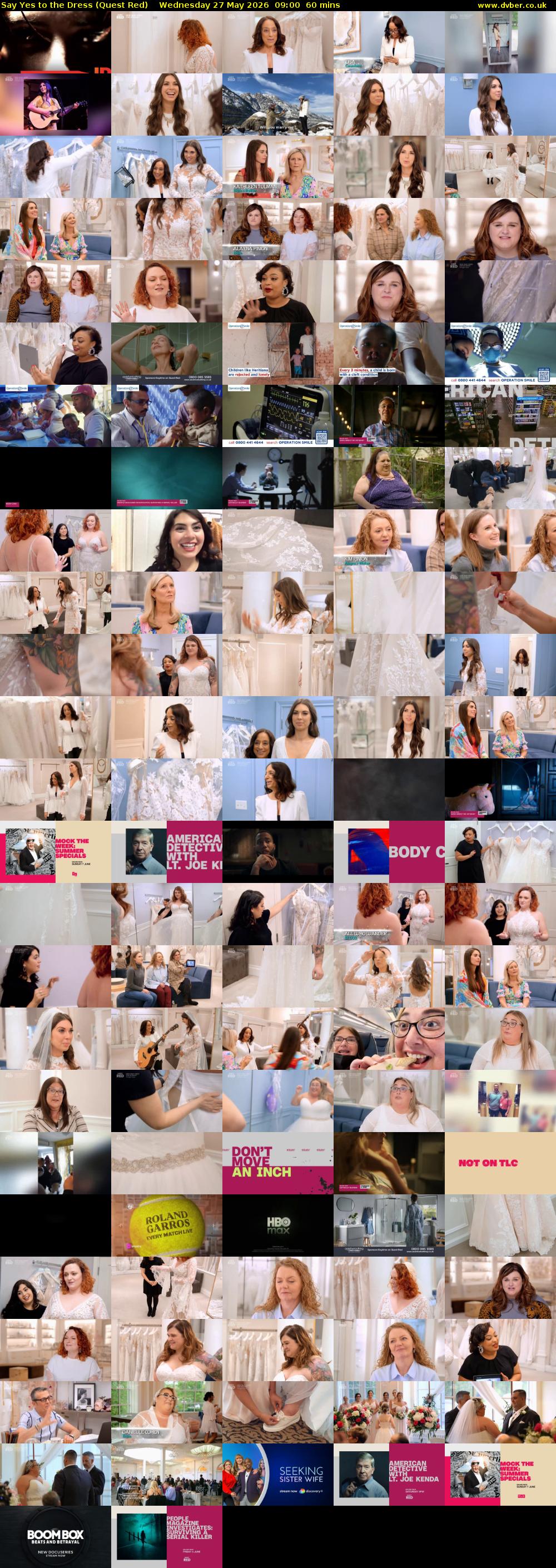 Say Yes to the Dress (Quest Red) Wednesday 27 May 2026 09:00 - 10:00
