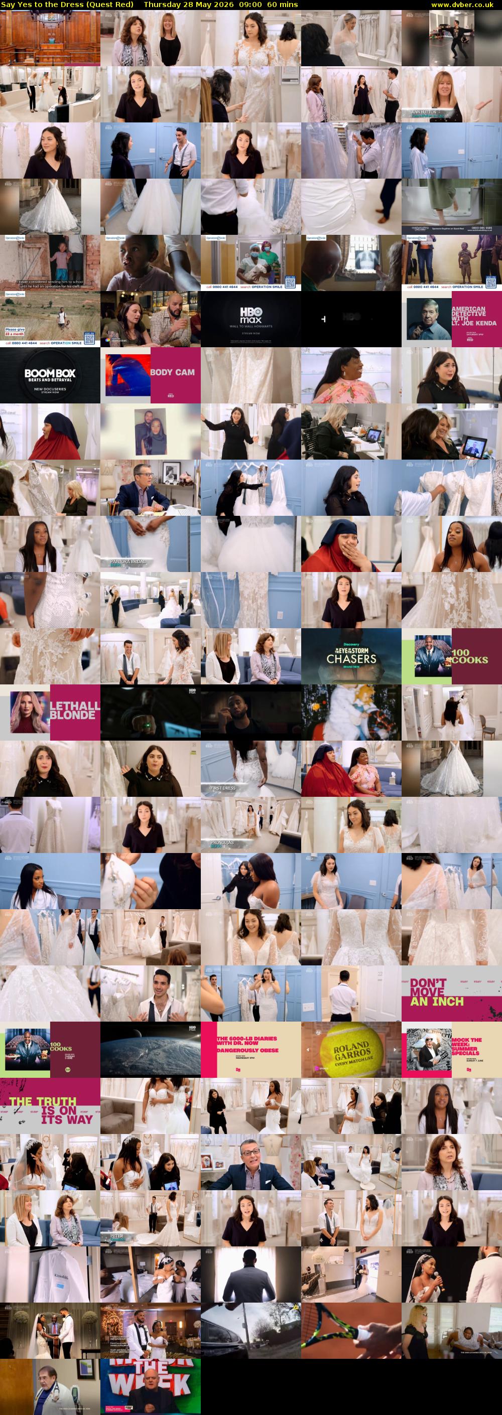 Say Yes to the Dress (Quest Red) Thursday 28 May 2026 09:00 - 10:00