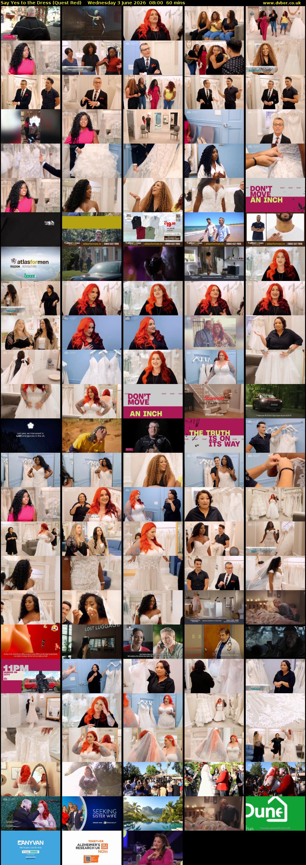 Say Yes to the Dress (Quest Red) Wednesday 3 June 2026 08:00 - 09:00