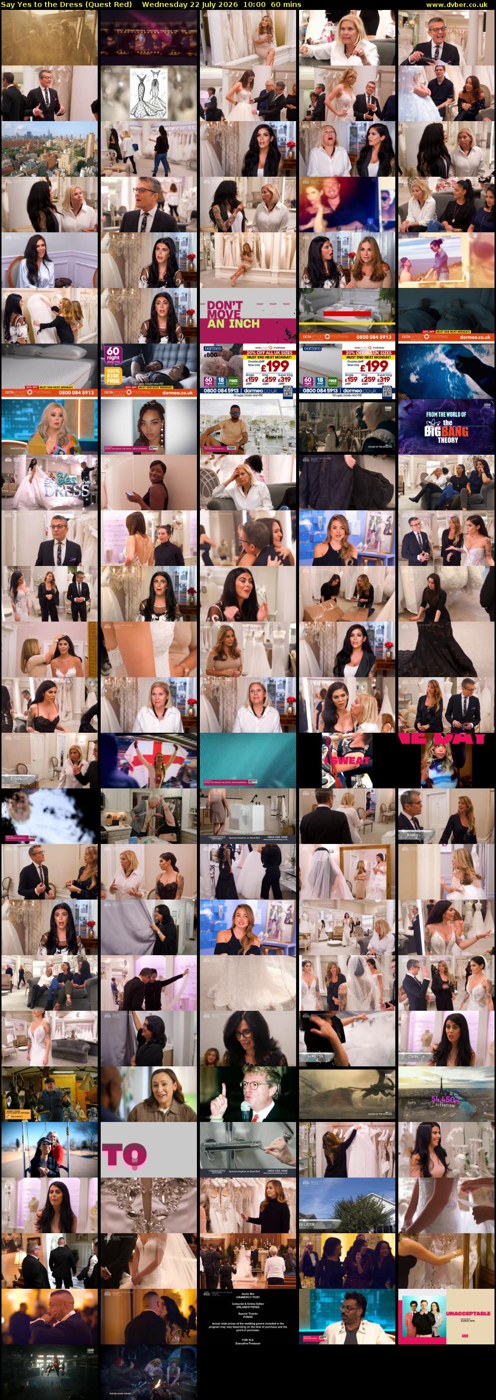 Say Yes to the Dress (Quest Red) Wednesday 22 July 2026 10:00 - 11:00