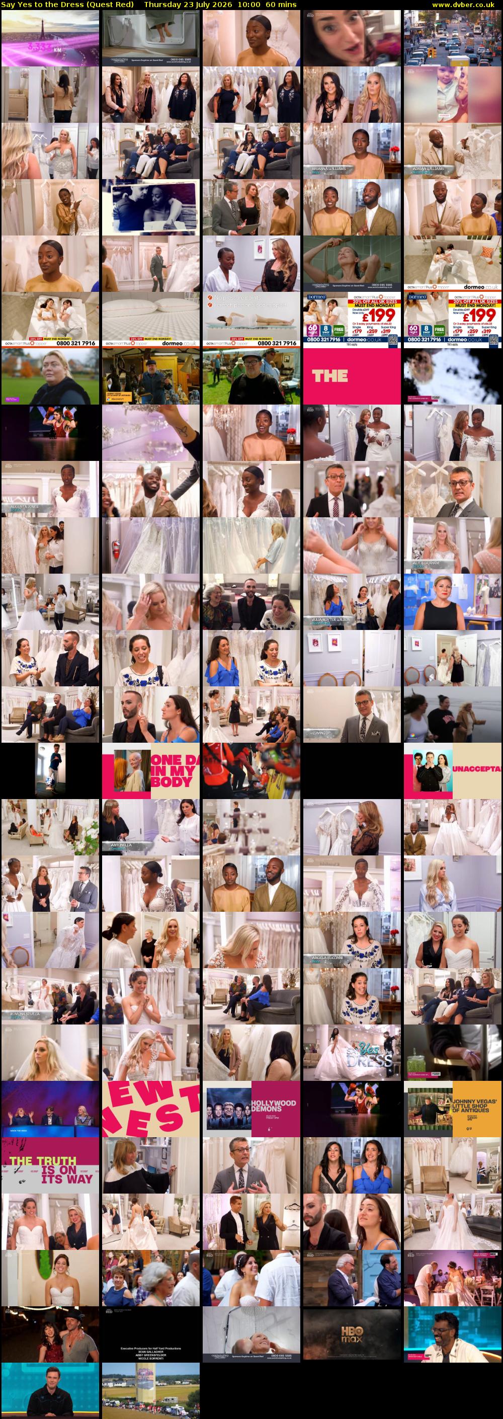 Say Yes to the Dress (Quest Red) Thursday 23 July 2026 10:00 - 11:00