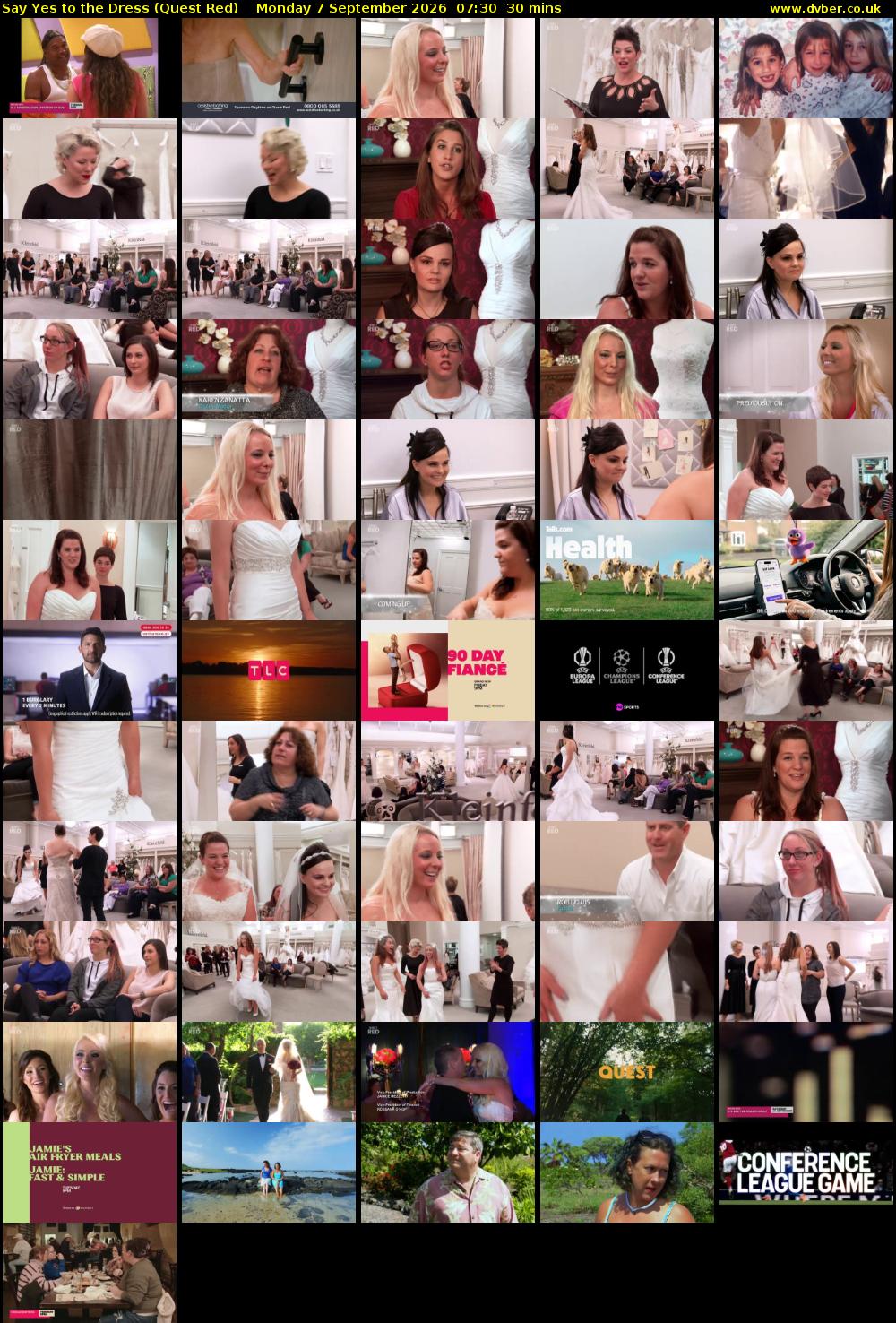 Say Yes to the Dress (Quest Red) Monday 7 September 2026 07:30 - 08:00
