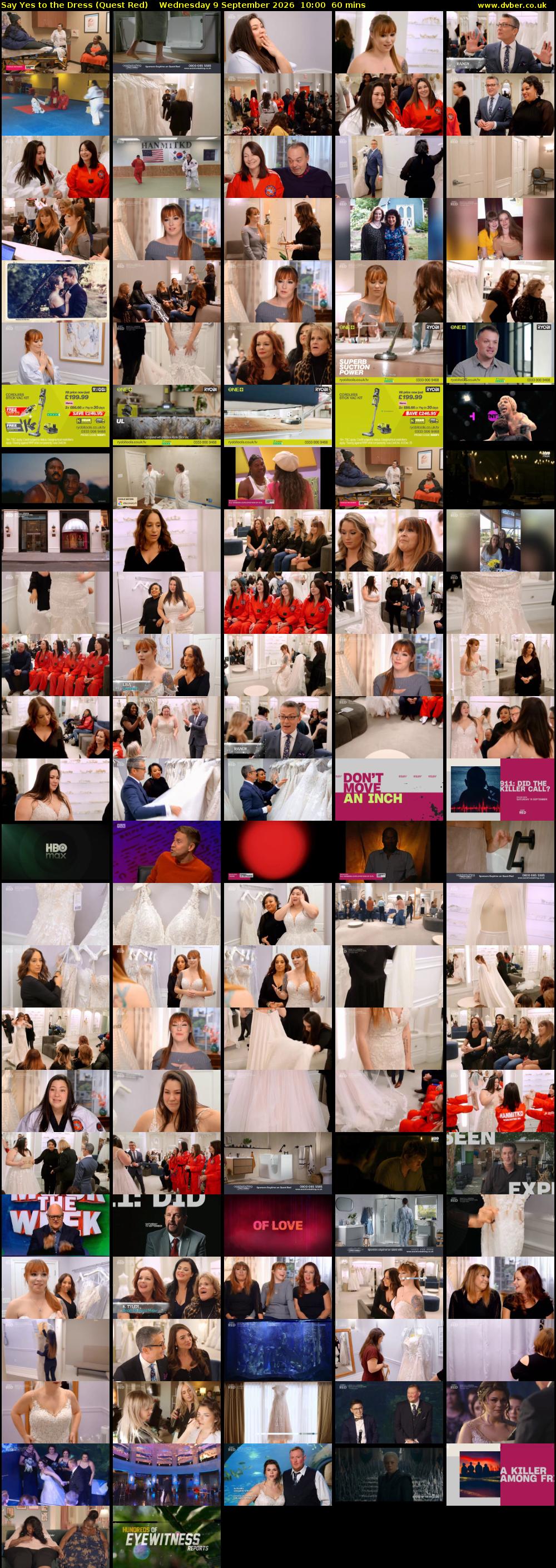 Say Yes to the Dress (Quest Red) Wednesday 9 September 2026 10:00 - 11:00