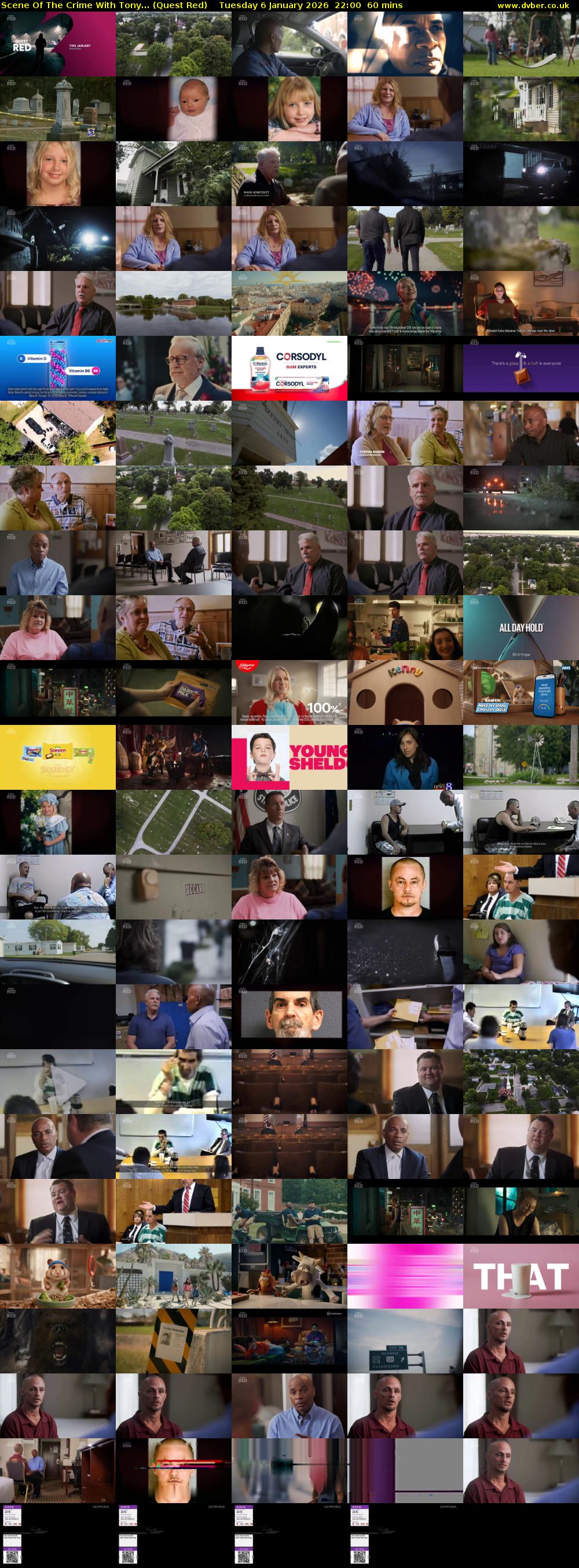 Scene Of The Crime With Tony... (Quest Red) Tuesday 6 January 2026 22:00 - 23:00