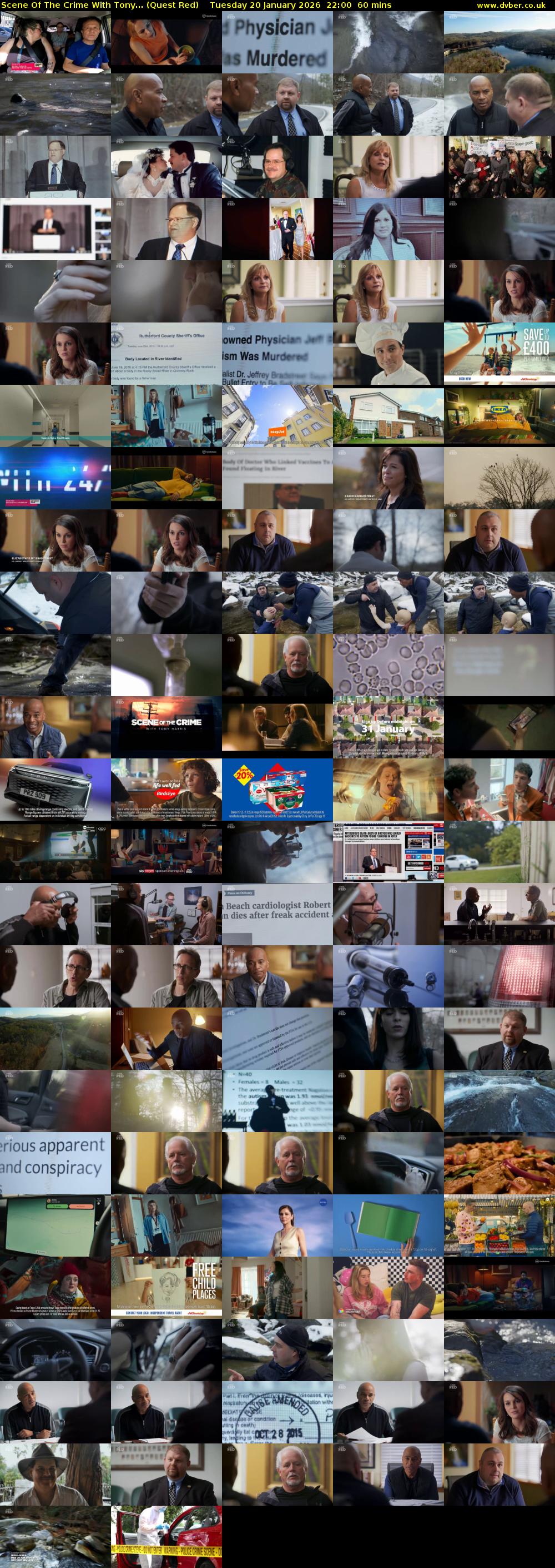 Scene Of The Crime With Tony... (Quest Red) Tuesday 20 January 2026 22:00 - 23:00