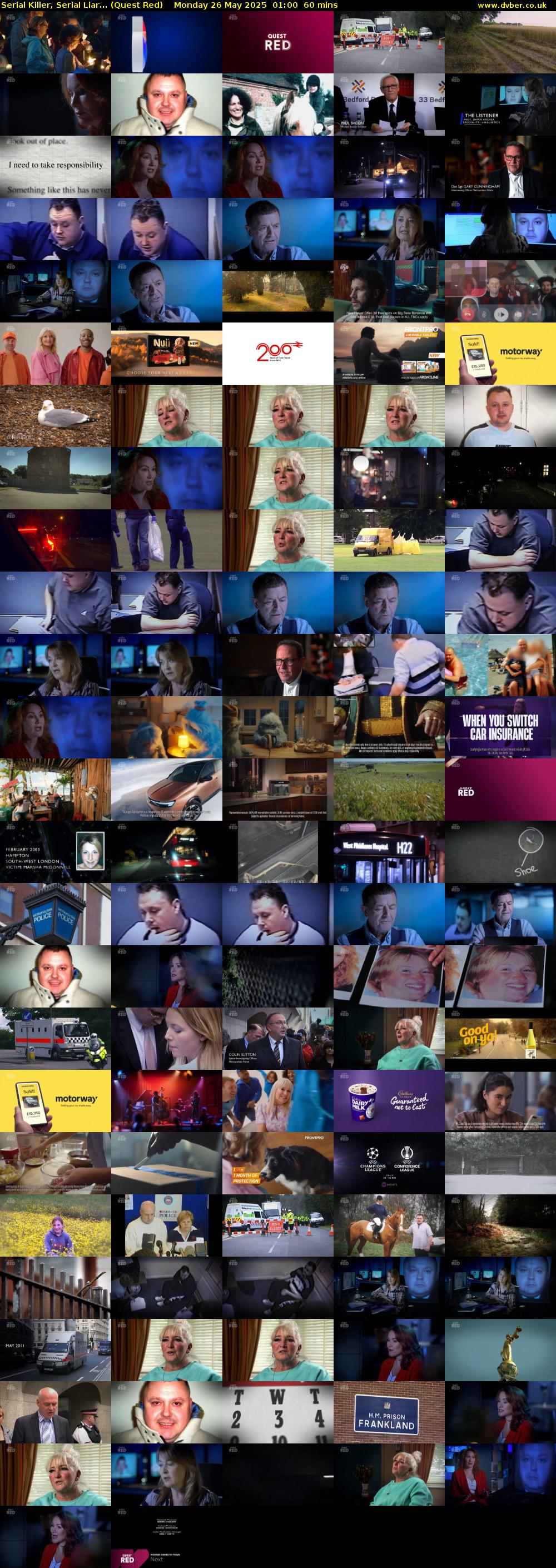 Serial Killer, Serial Liar... (Quest Red) Monday 26 May 2025 01:00 - 02:00