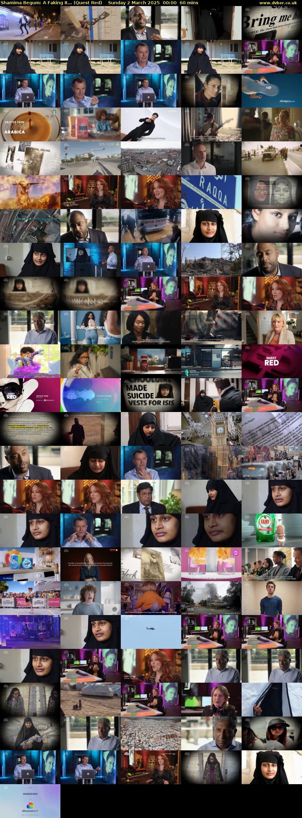 Shamima Begum: A Faking It... (Quest Red) Sunday 2 March 2025 00:00 - 01:00