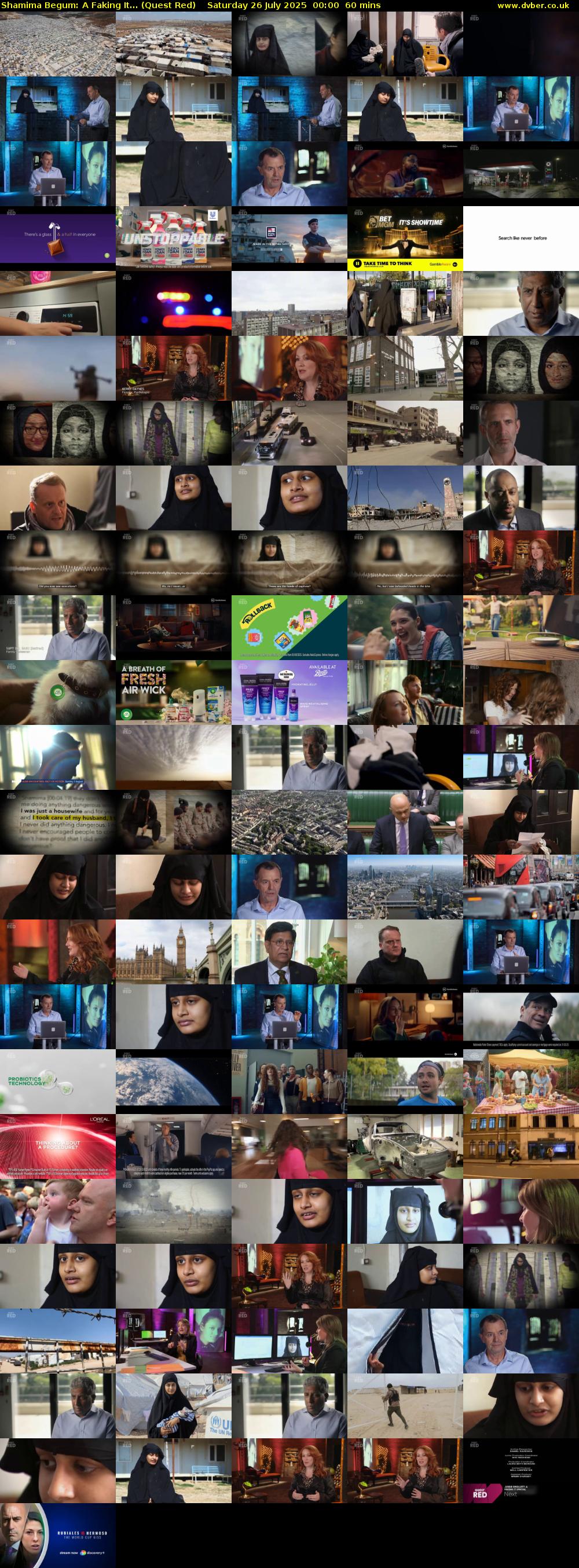 Shamima Begum: A Faking It... (Quest Red) Saturday 26 July 2025 00:00 - 01:00