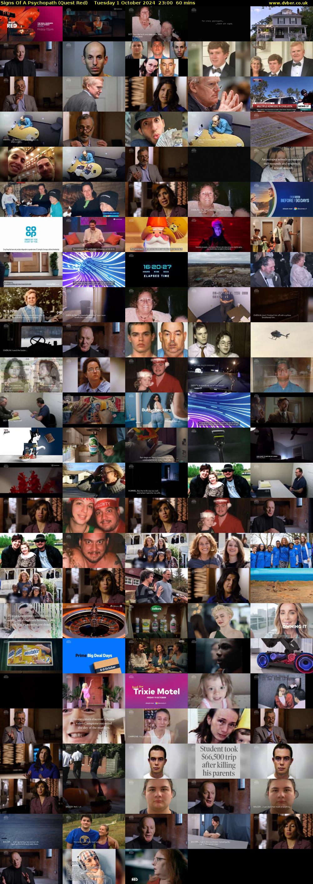 Signs Of A Psychopath (Quest Red) Tuesday 1 October 2024 23:00 - 00:00