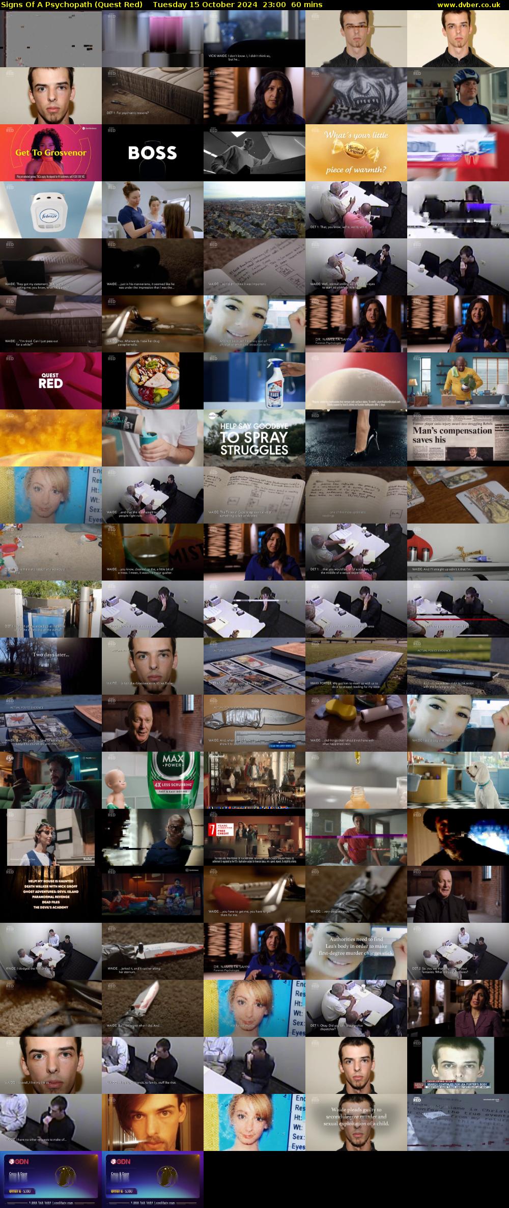 Signs Of A Psychopath (Quest Red) Tuesday 15 October 2024 23:00 - 00:00